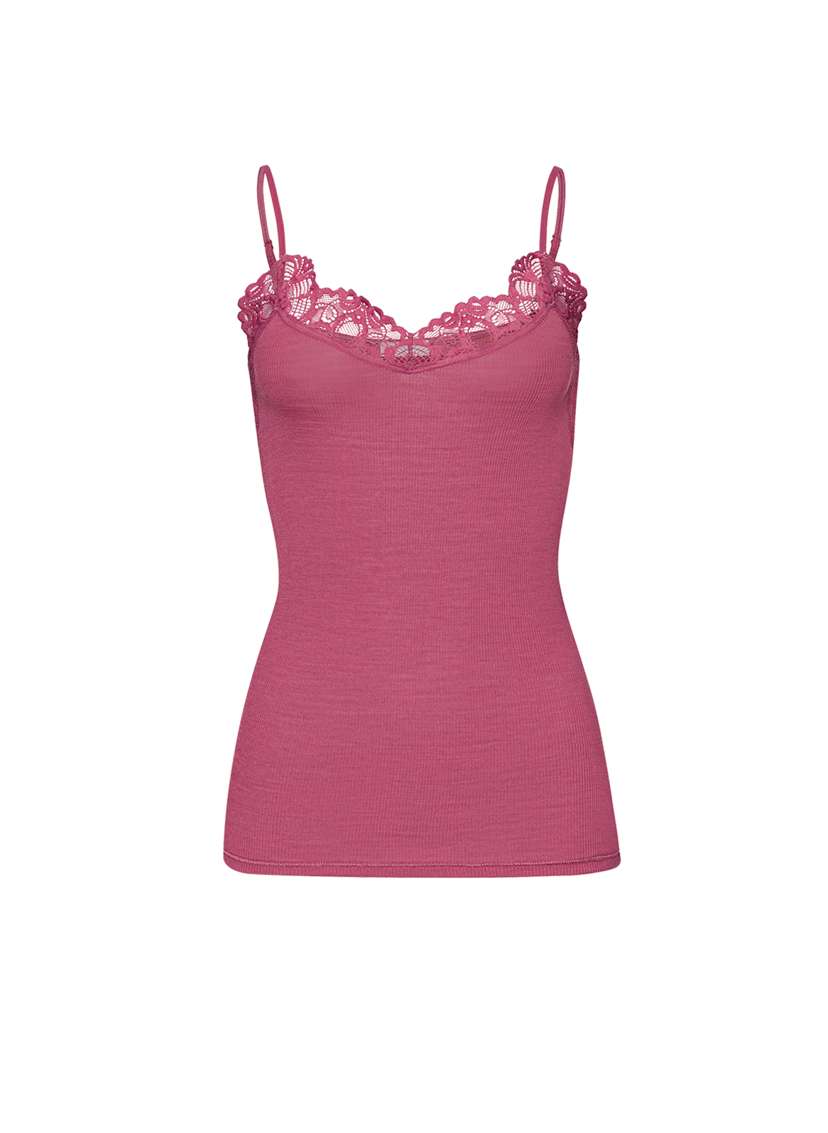 HANRO Caraco en laine et soie  Rose