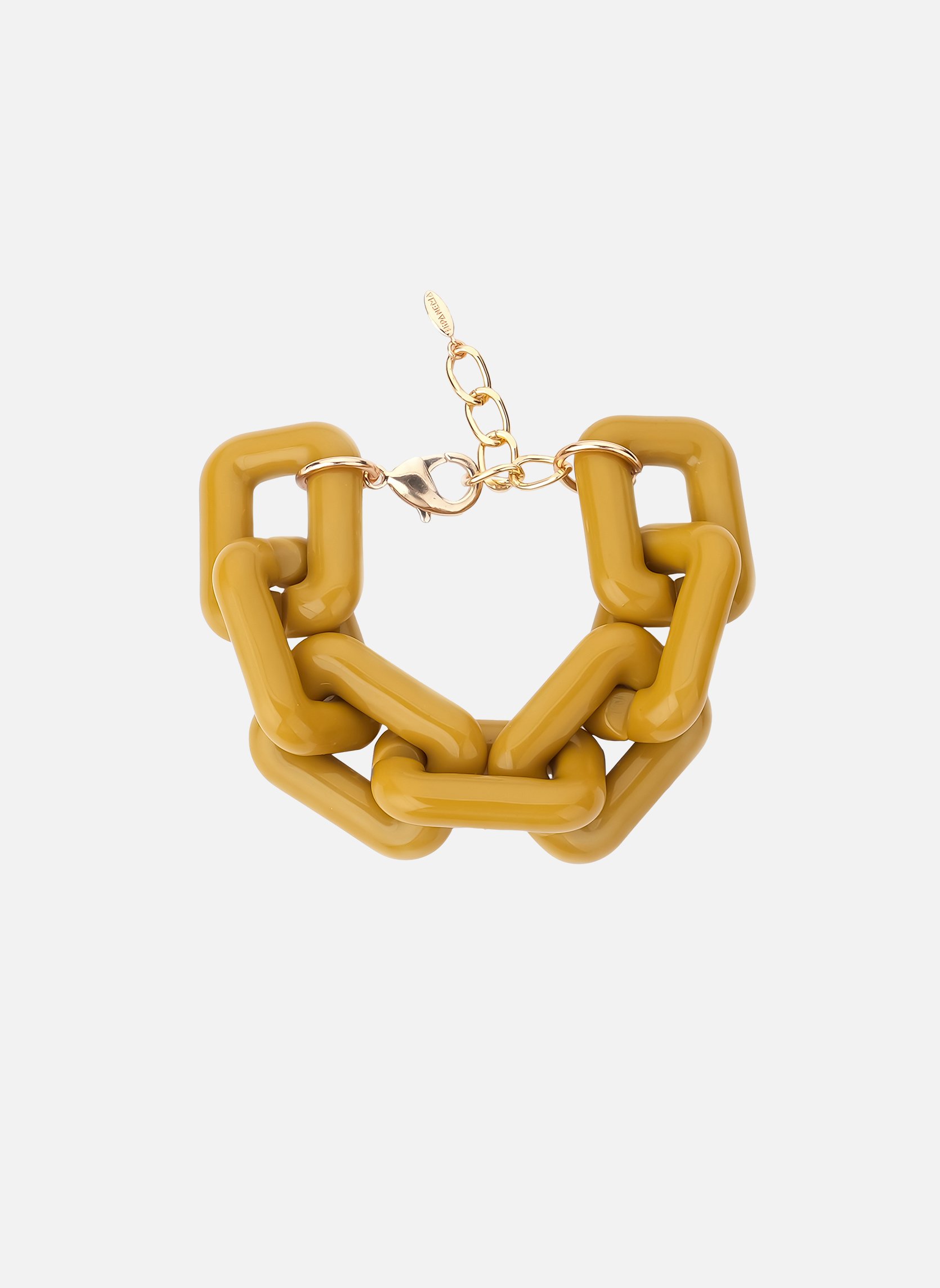 Bracelet grosse maille léger en aluminium booba HIPANEMA Vert