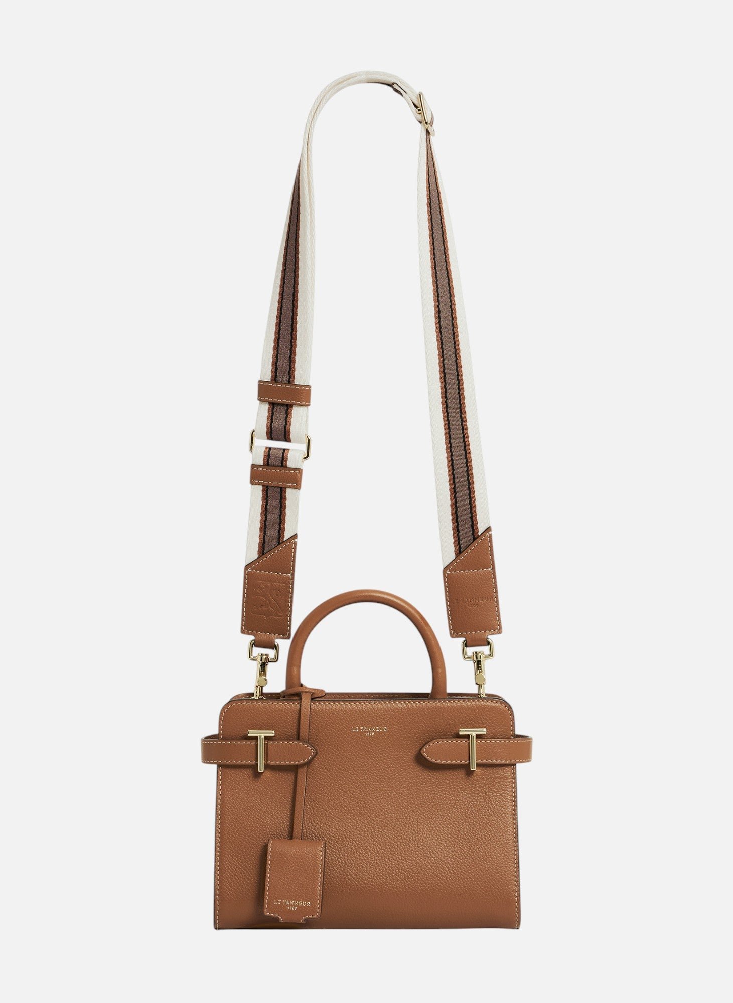 Bandoulière à rayures ajustable Noir