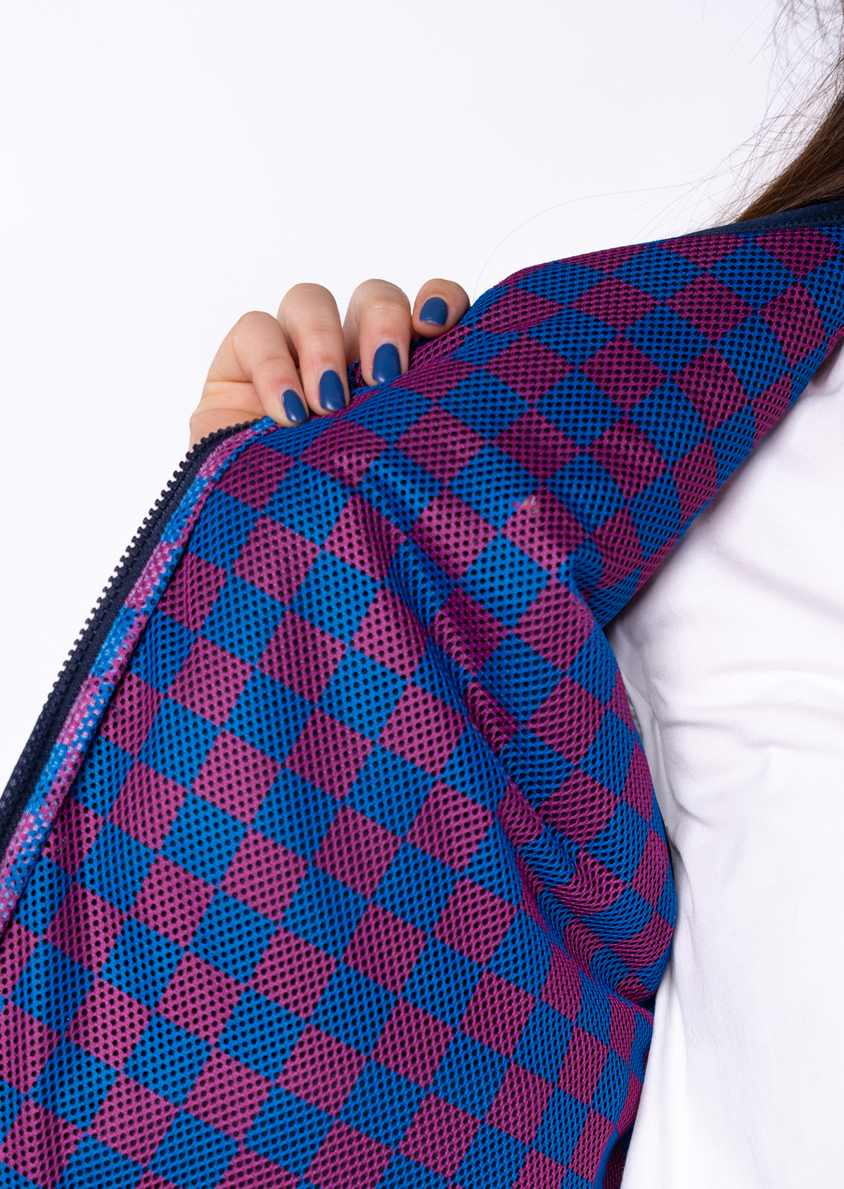 Veste sherpa zippée sans manches BILLYBELT Bleu