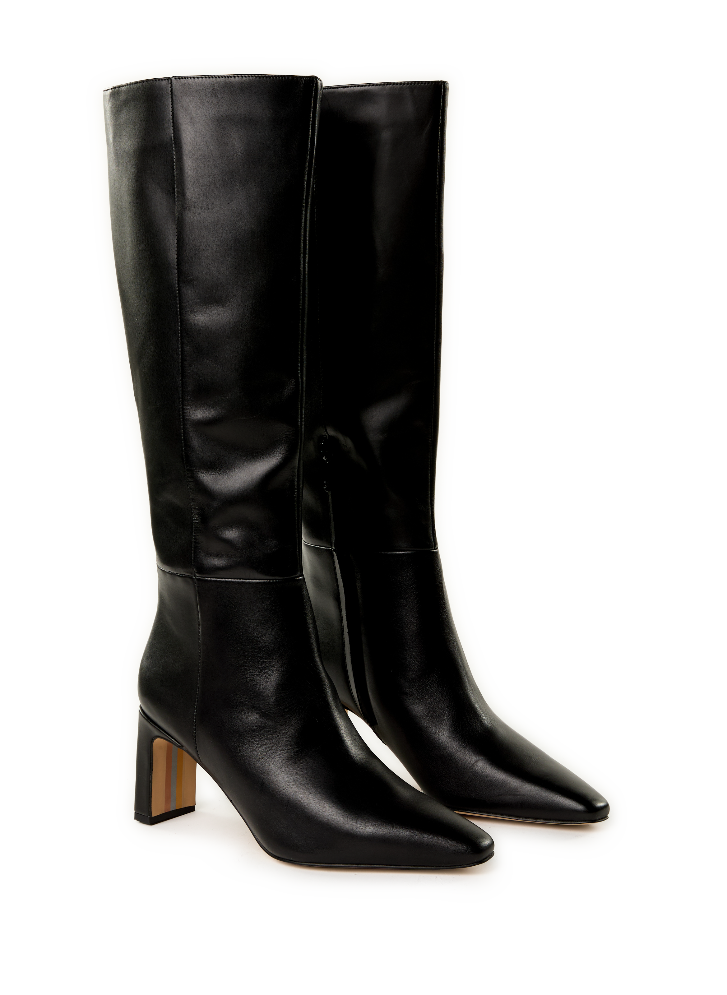 Bottes en cuir mélangé SAM EDELMAN Noir