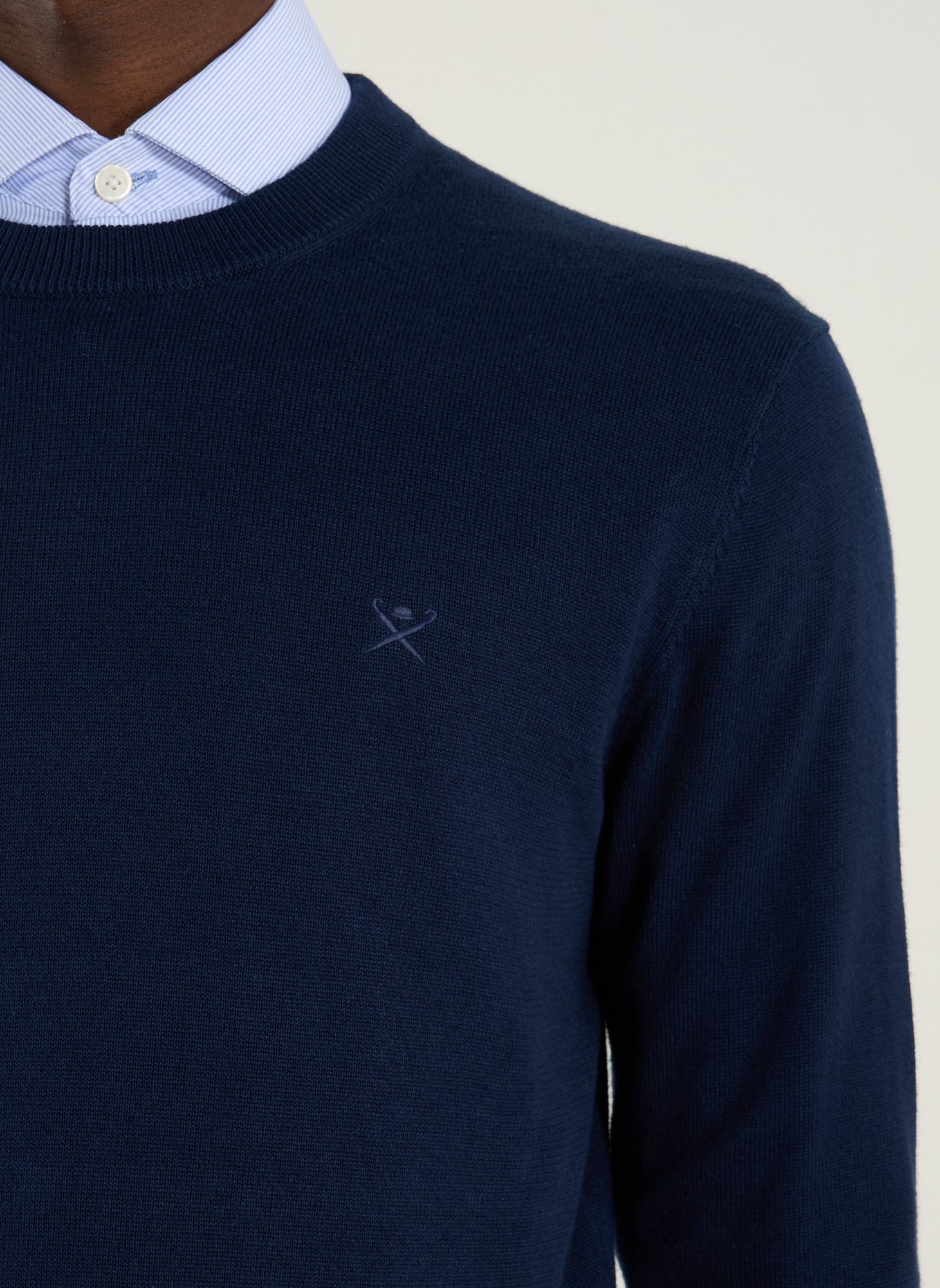 Cotton jumper HACKETT Blue