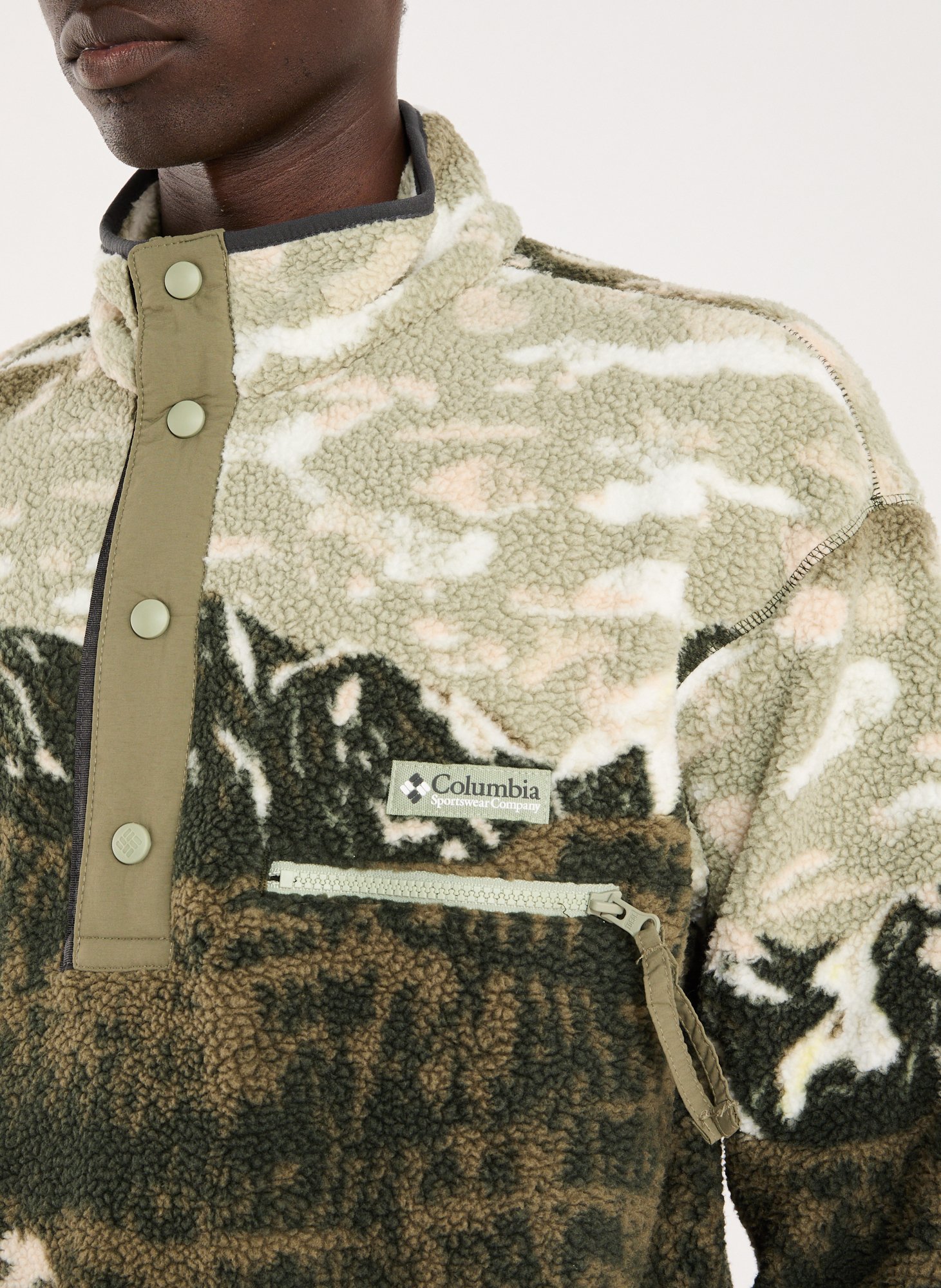 Polaire imprimé Helvetia COLUMBIA Vert