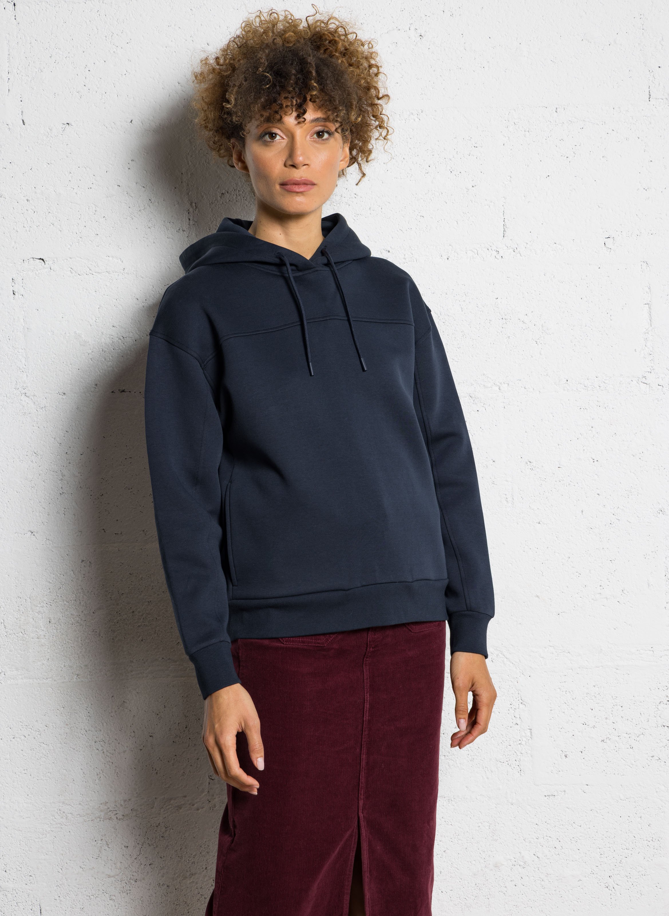 Sweat col rond en coton mélangé gael/le MAISON 123 Bleu