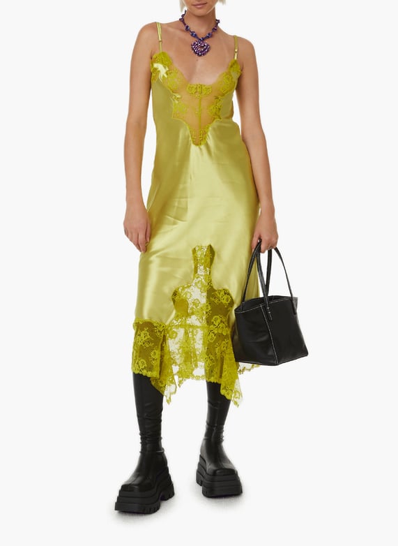 collina strada green dress Collina Strada: Club Green