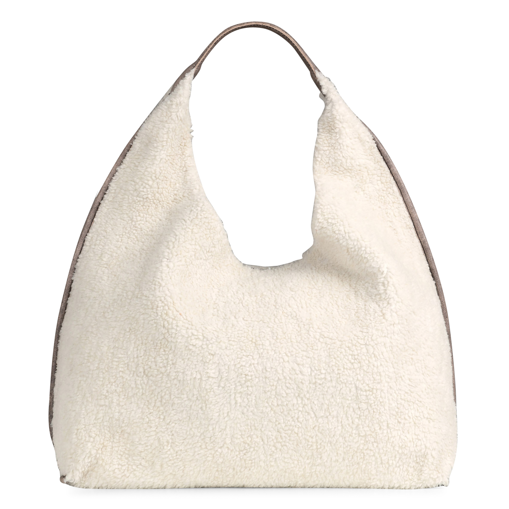 Sac hobo en cuir IKKS Blanc