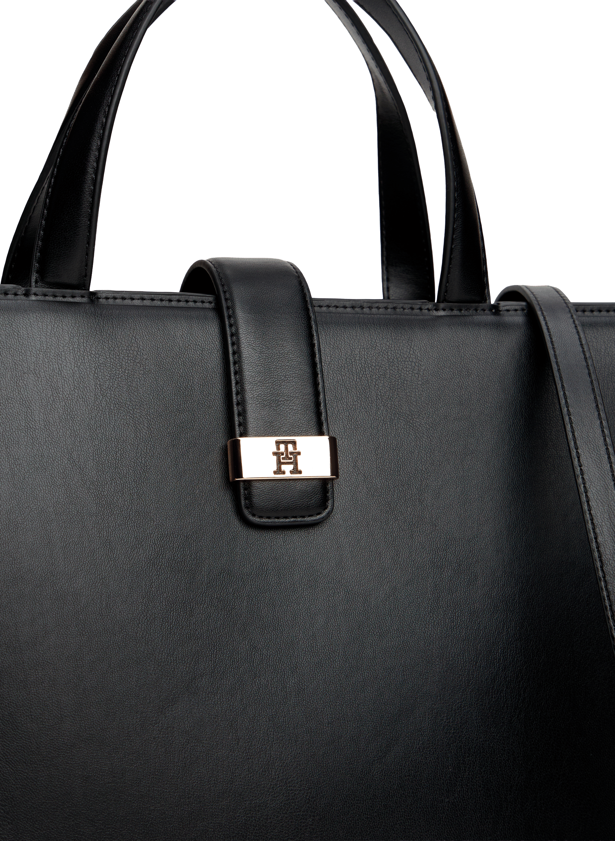 Large business bag with long handles TOMMY HILFIGER Black