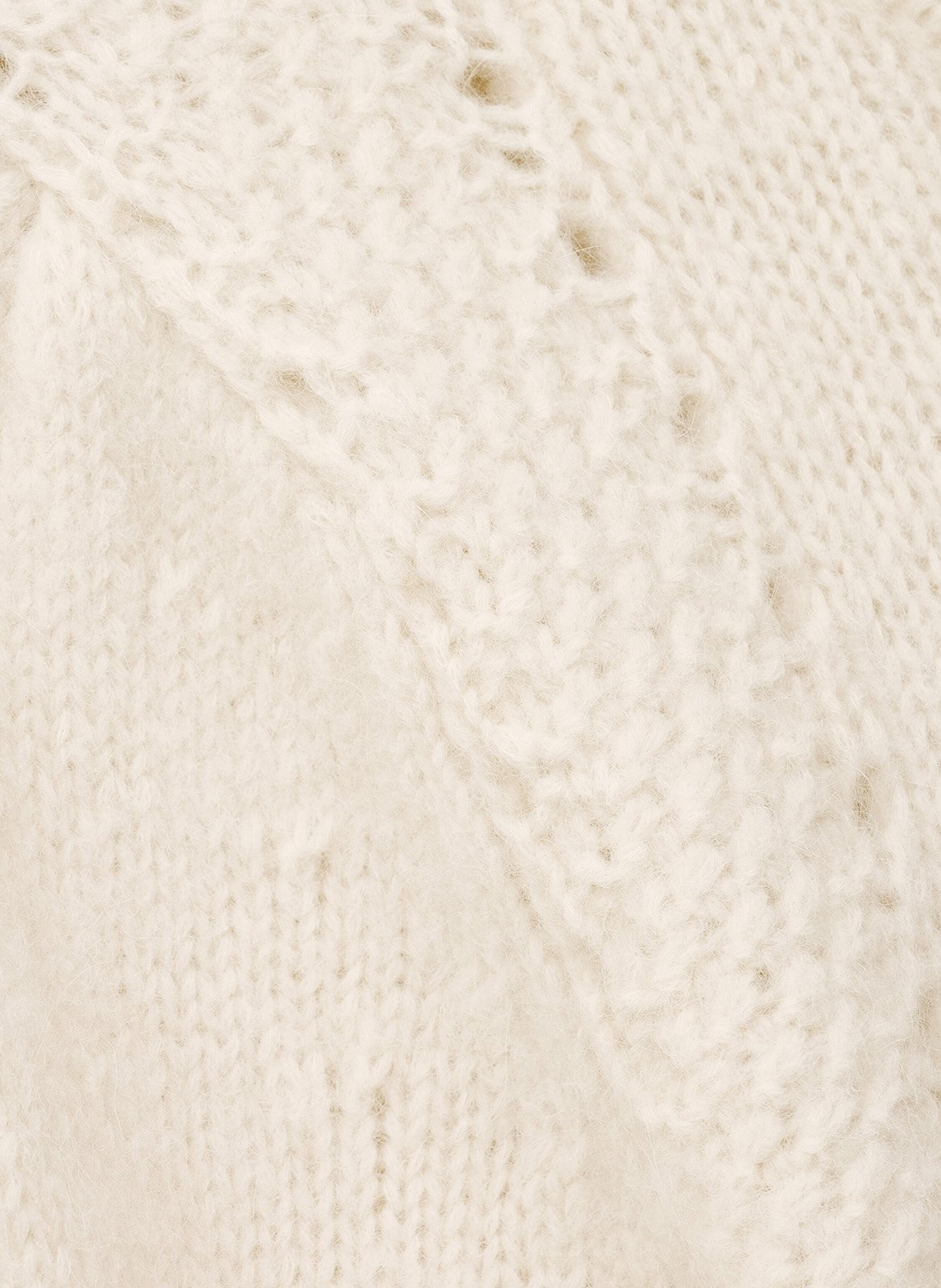 Pull court droit en laine mélangée belma BA&SH Beige