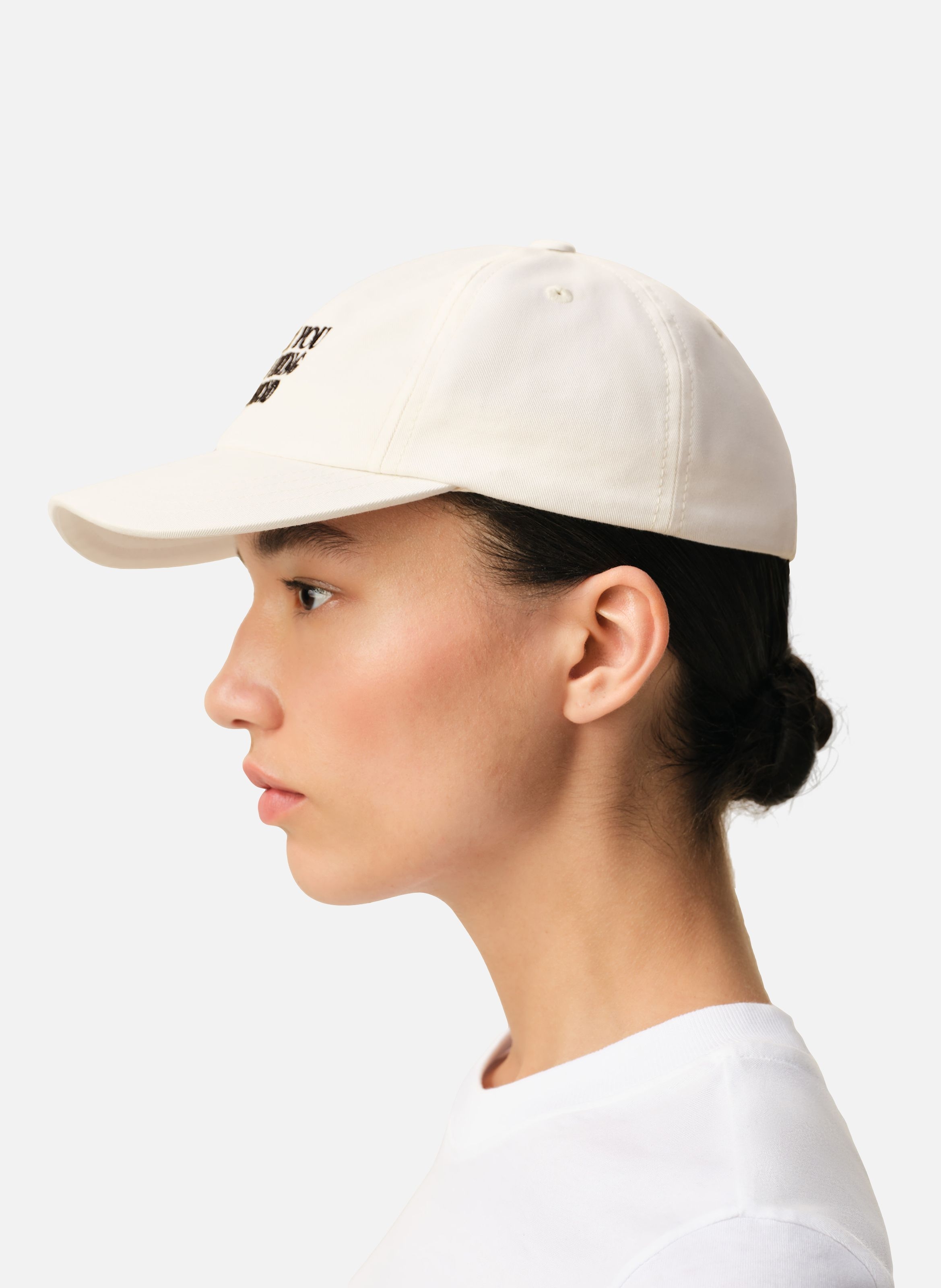 Casquette broderie thank you for being a friend unisexe en coton AMI PARIS Blanc