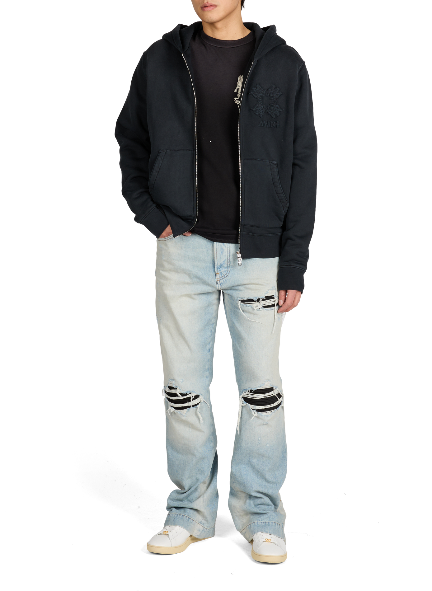 Jean droit MX1 en coton  AMIRI Bleu