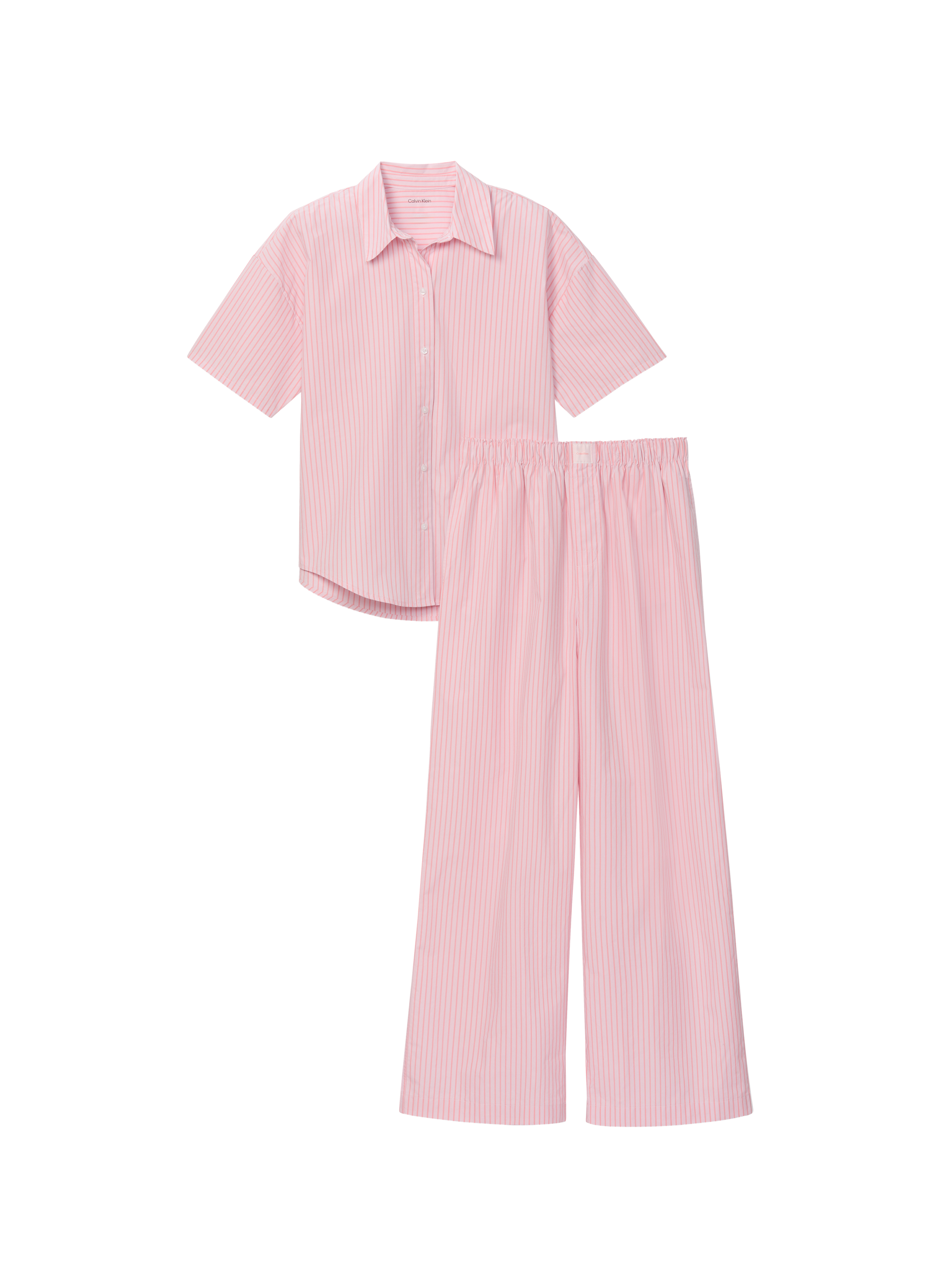 Cotton check pyjama set CALVIN KLEIN Pink