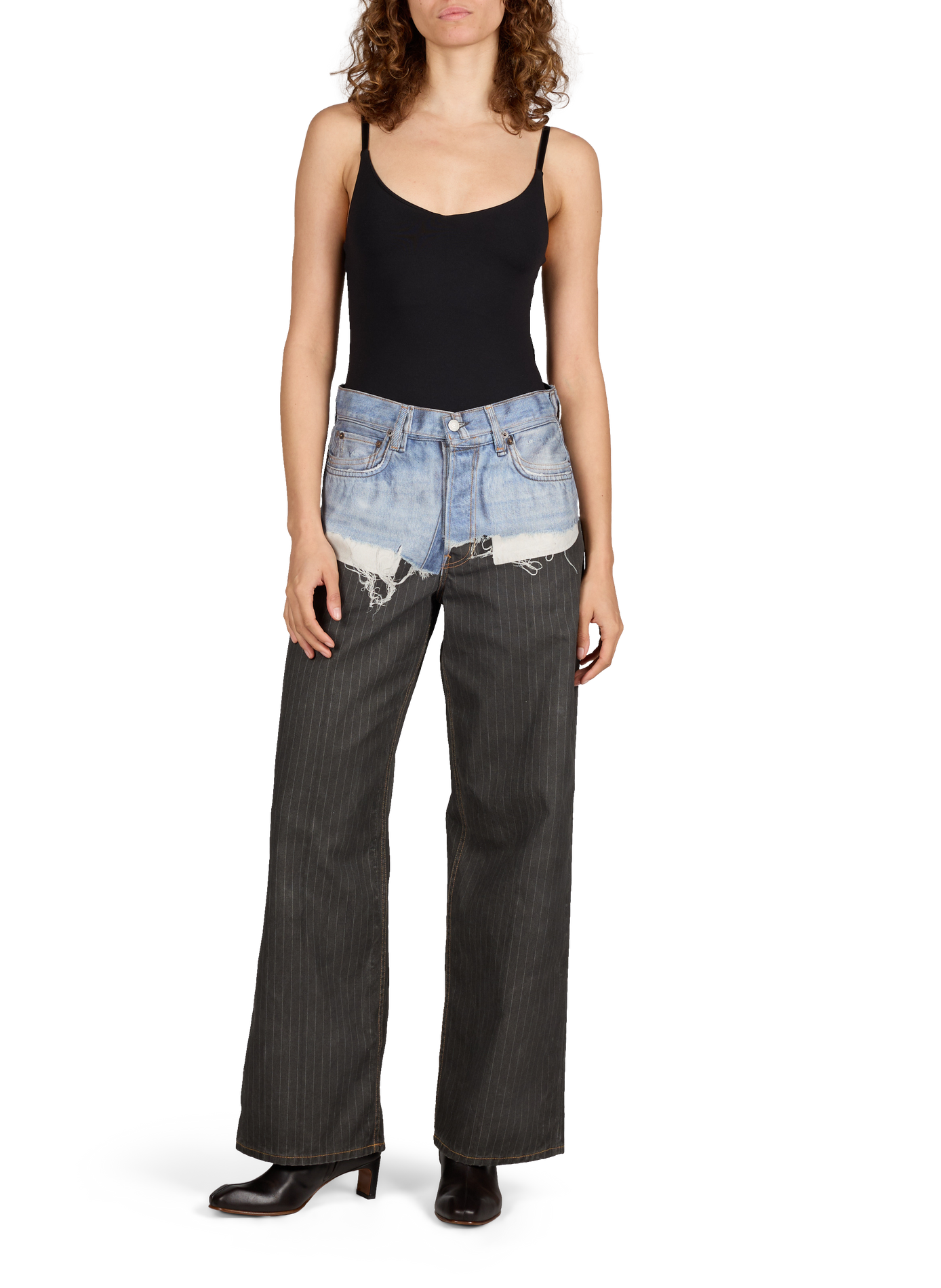 Organic cotton striped pants ACNE STUDIOS Multicolour