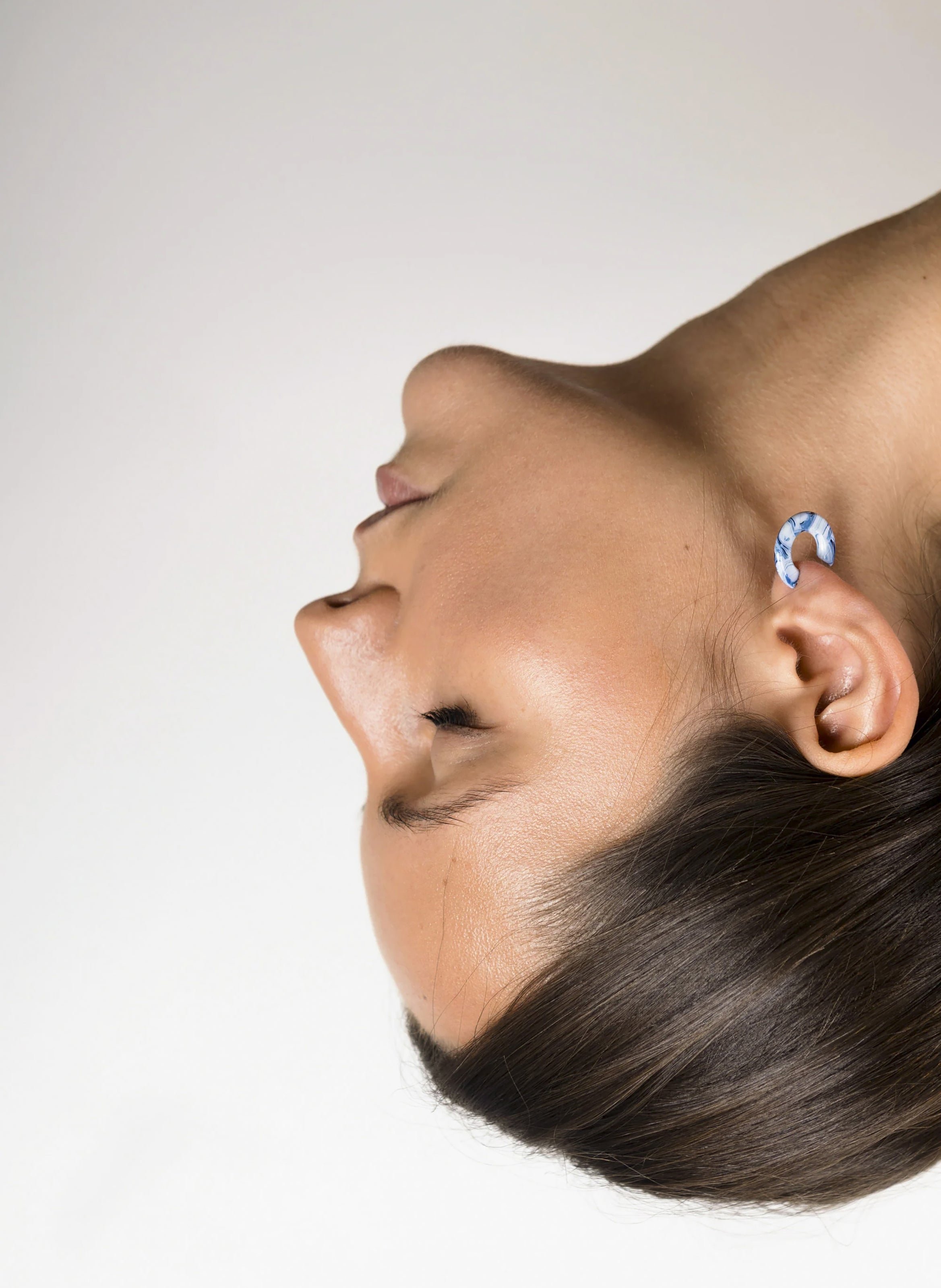 Boucles d'oreilles osaka en acétate de cellulose KURAGE GINZA Multicolore