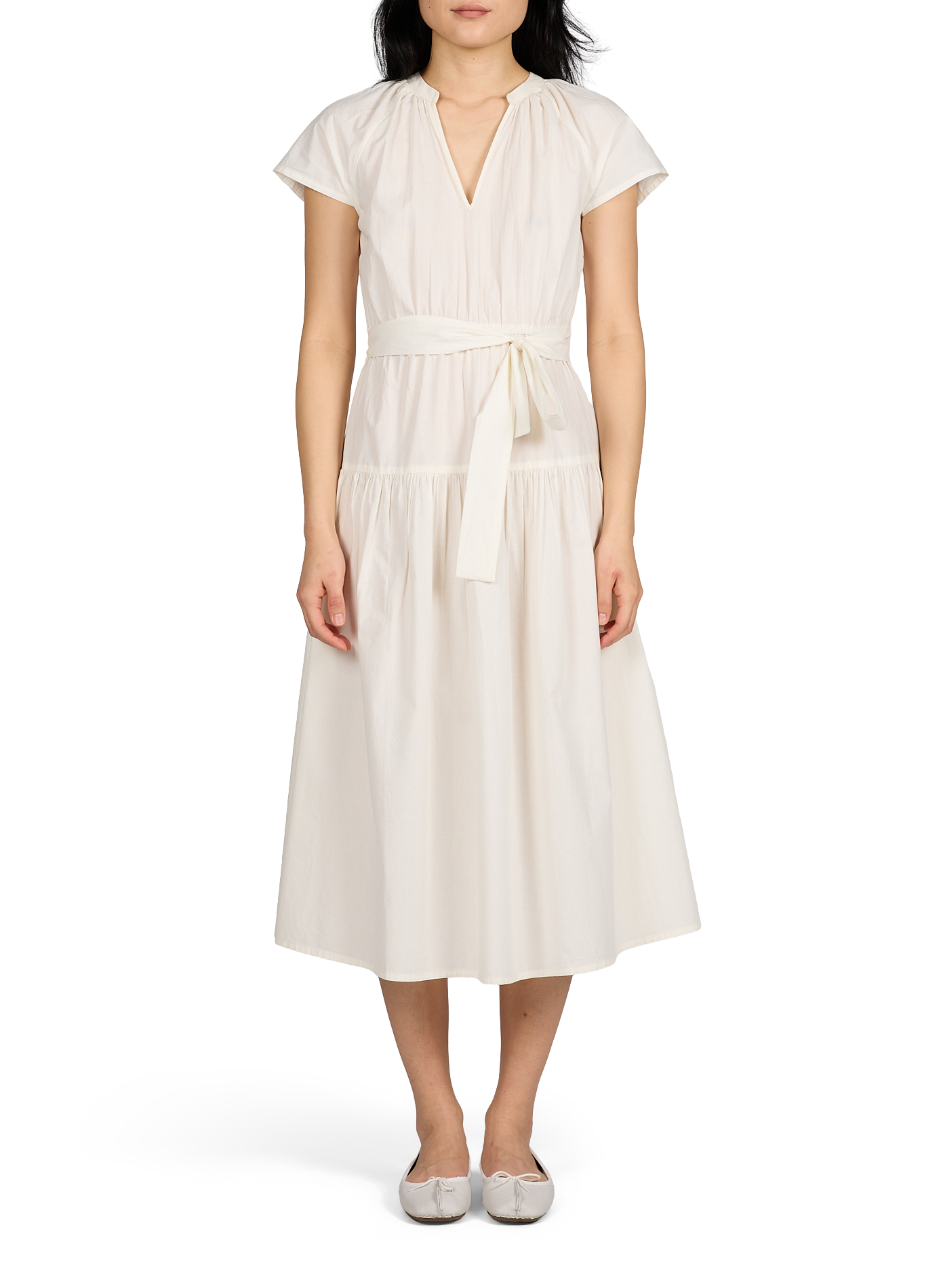 Robe Rachel en coton  PETITE MENDIGOTE Blanc