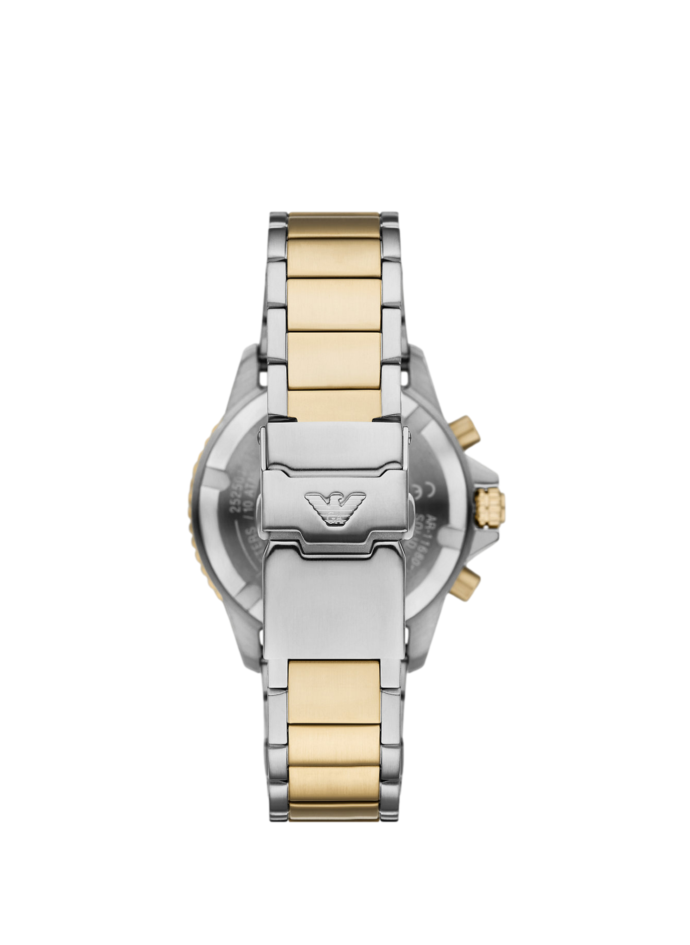 Montre quartz World Explorer en acier inoxydable ARMANI MONTRES Noir