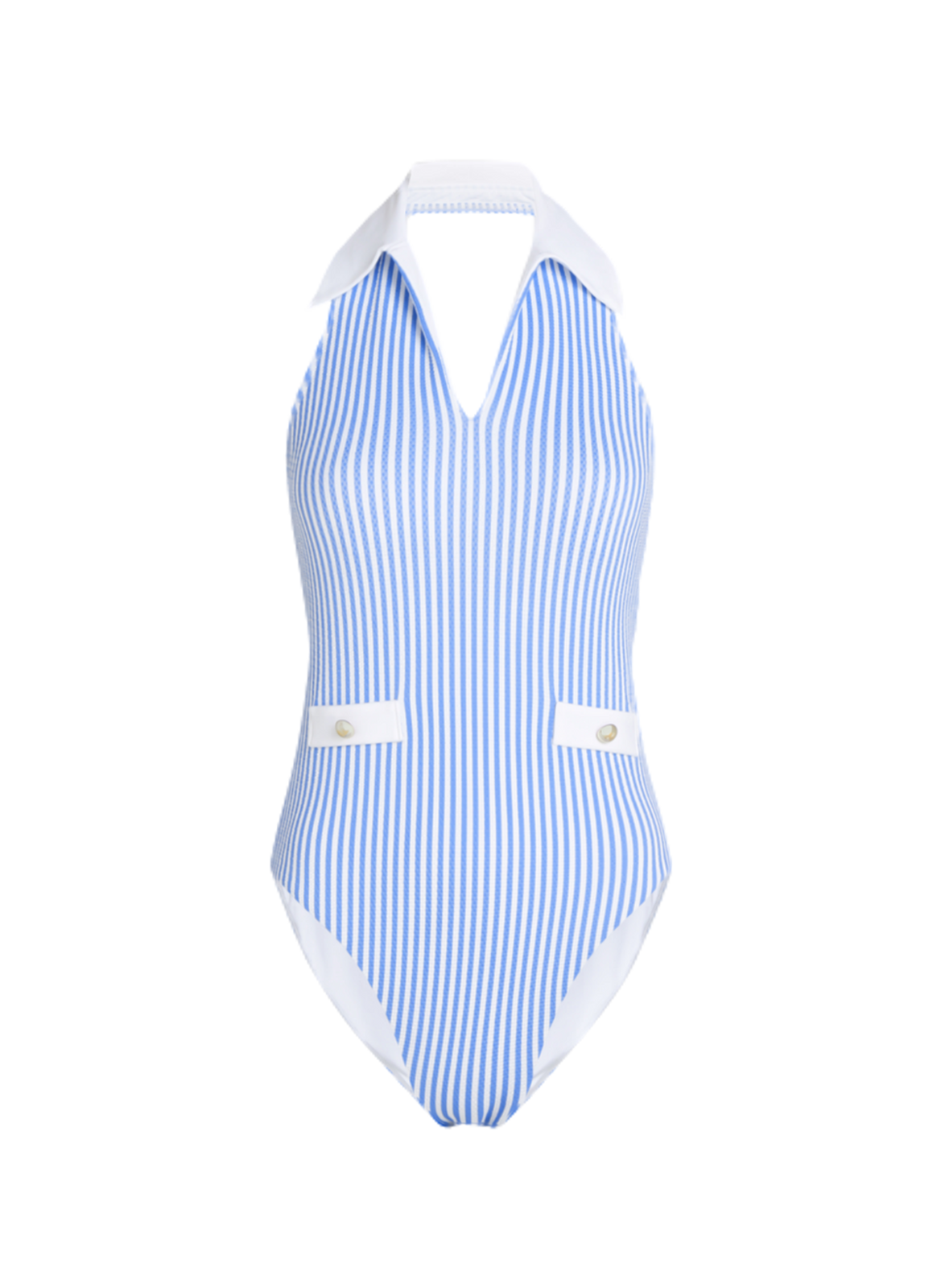 Maillot de bain une pièce texturé KARL LAGERFELD Bleu