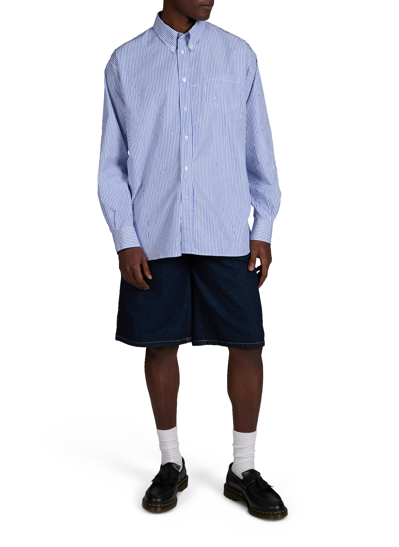 Chemise droite Veterano en coton mélangé WILLY CHAVARRIA Bleu