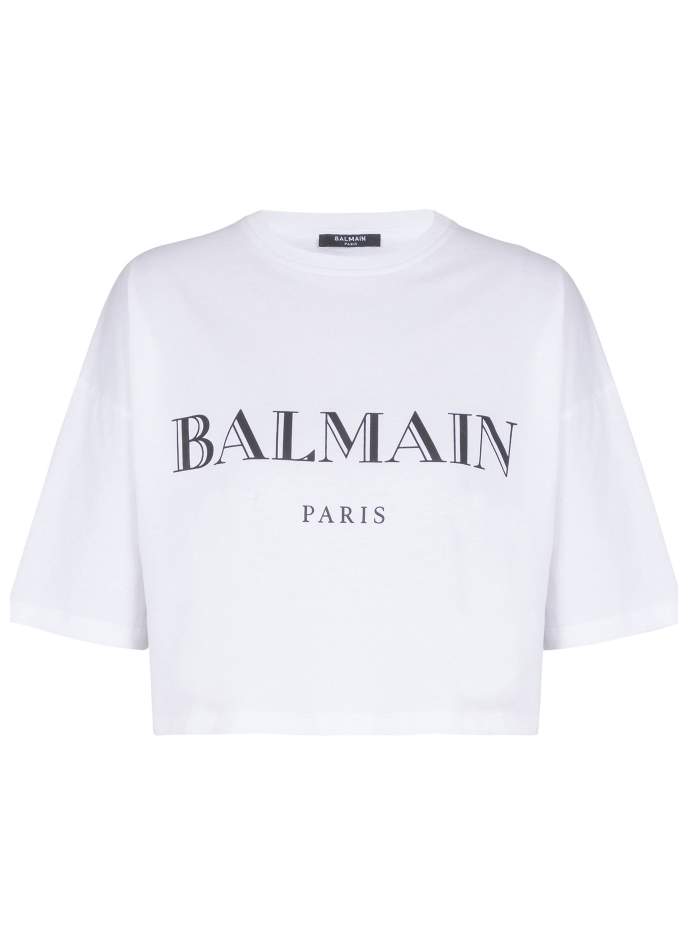 T-shirt court ample avec imprimé balmain BALMAIN Blanc