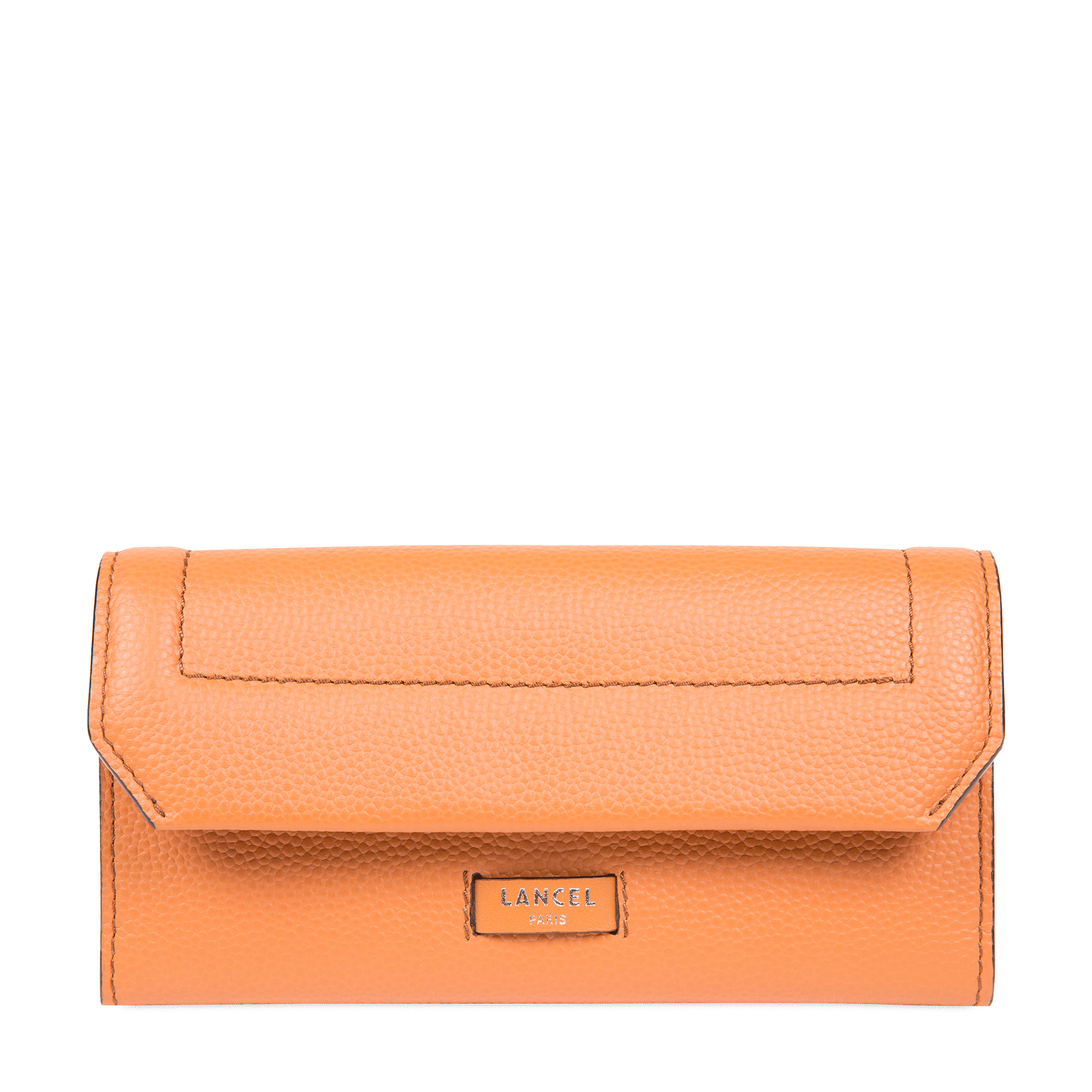Slim flap wallet ninon by lancel in leather  Camel