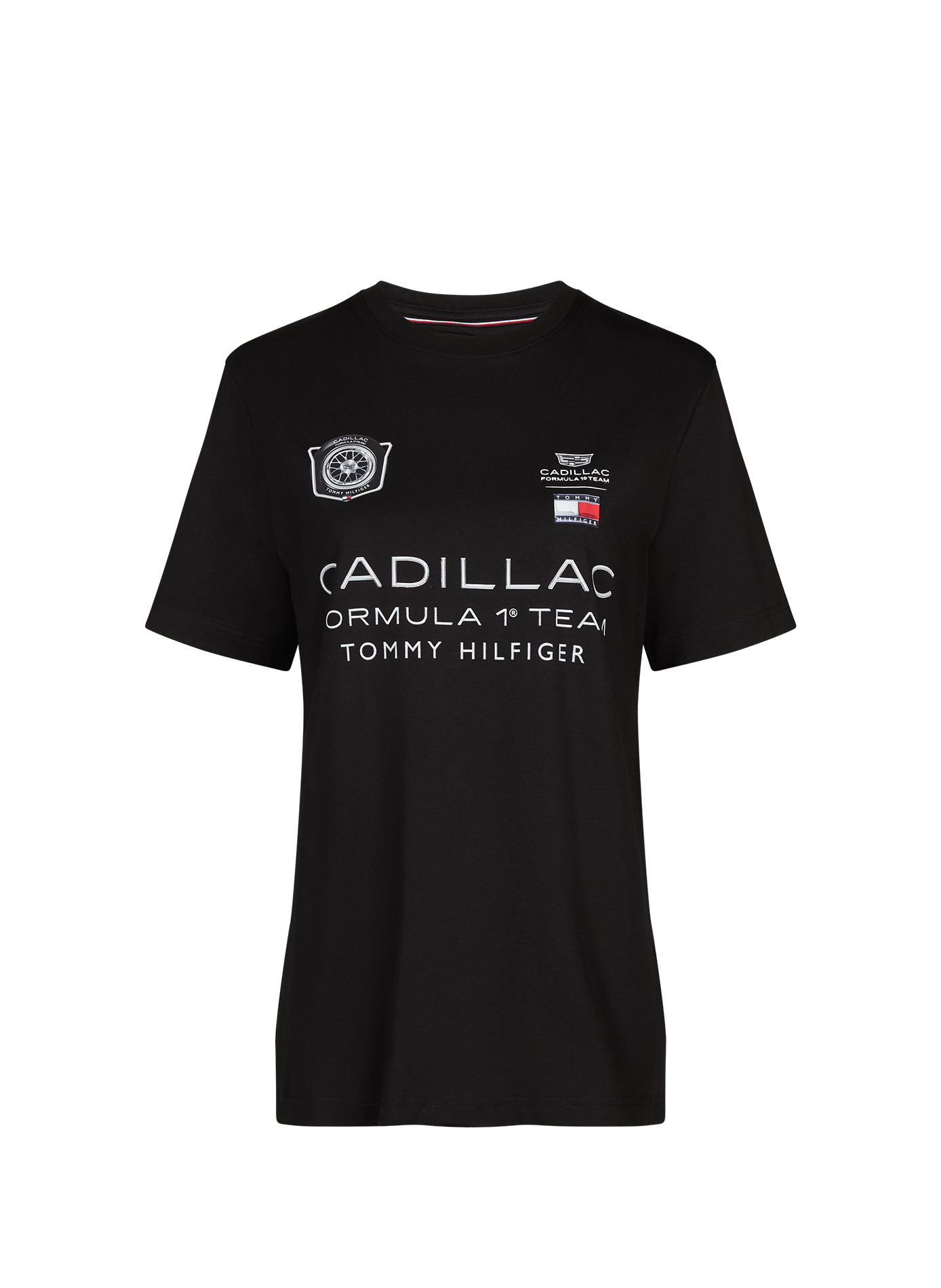 Camiseta Cadillac F1 Team con logo de algodón TOMMY HILFIGER Negro
