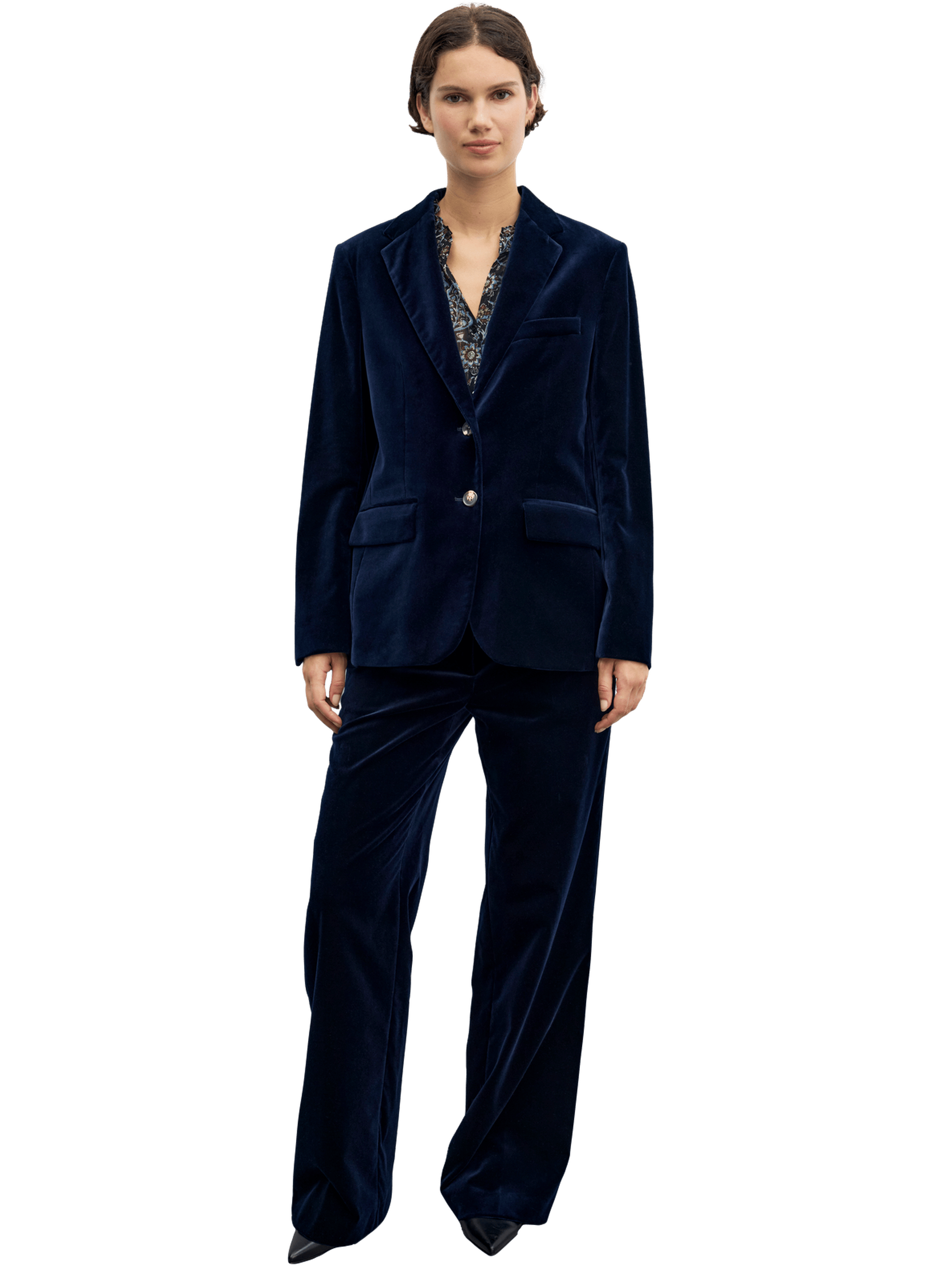 Veste en velours ras - jyna GERARD DAREL Bleu