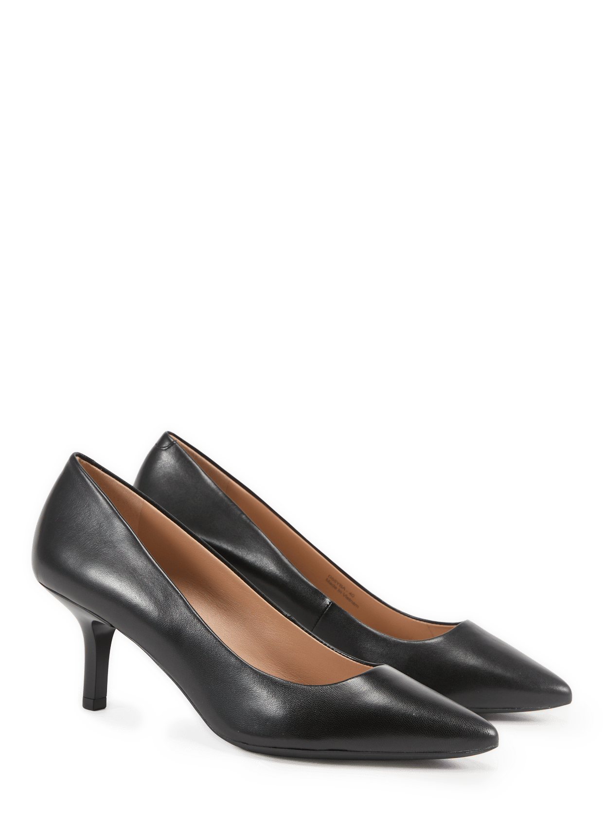 Leather heels GEOX Black