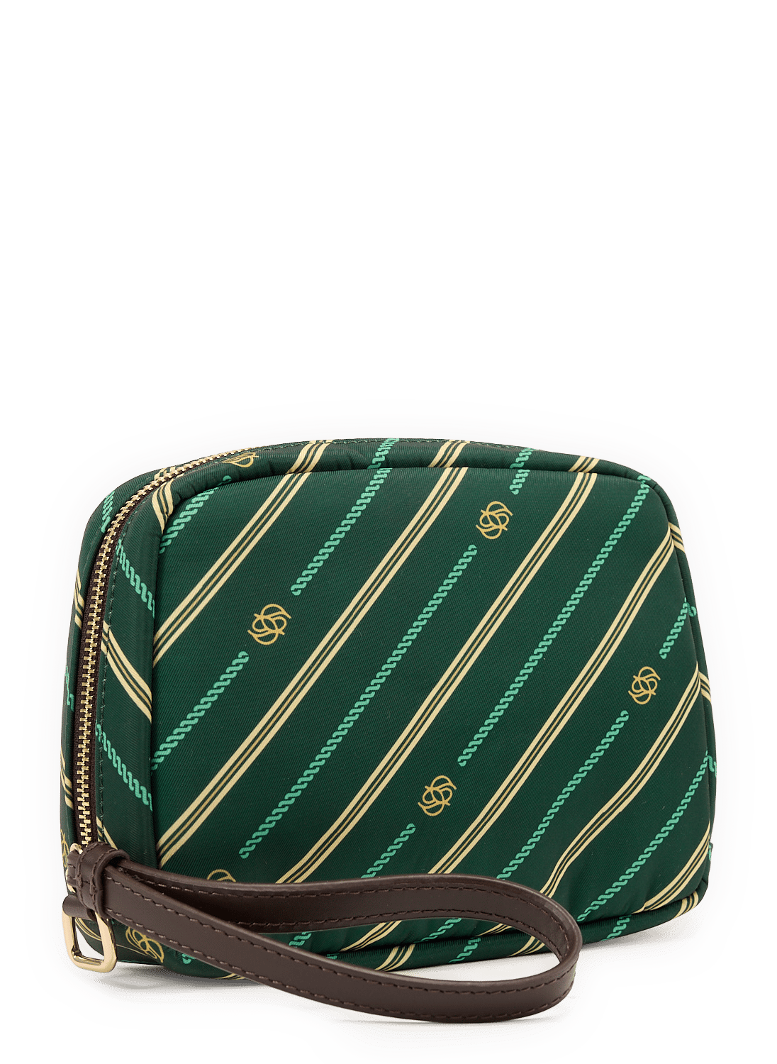 Monogram-print clutch DROLE DE MONSIEUR Groen