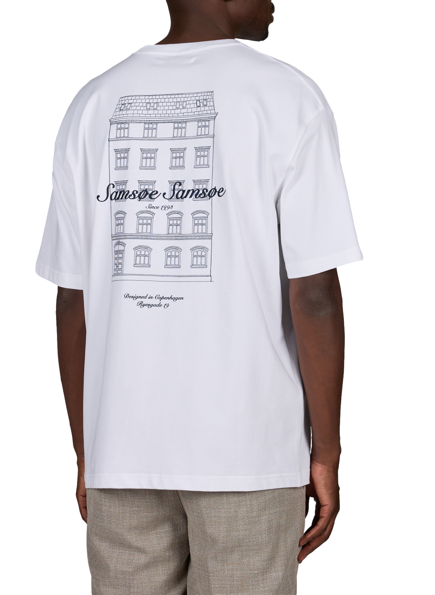 Weites Baumwoll-T-Shirt Sauni SAMSOE SAMSOE Weiss