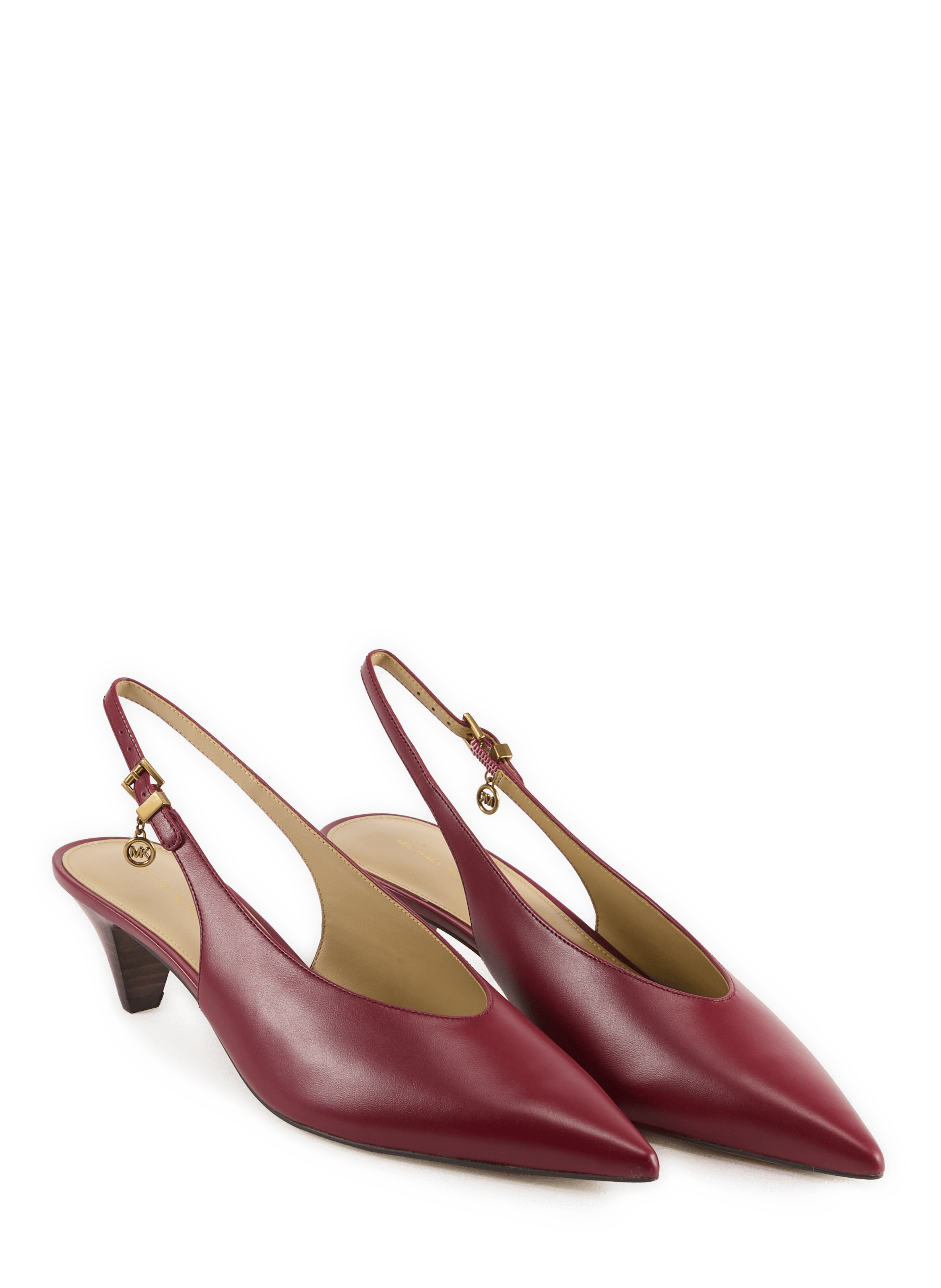 Tonya leather slingback shoes MICHAEL KORS Red