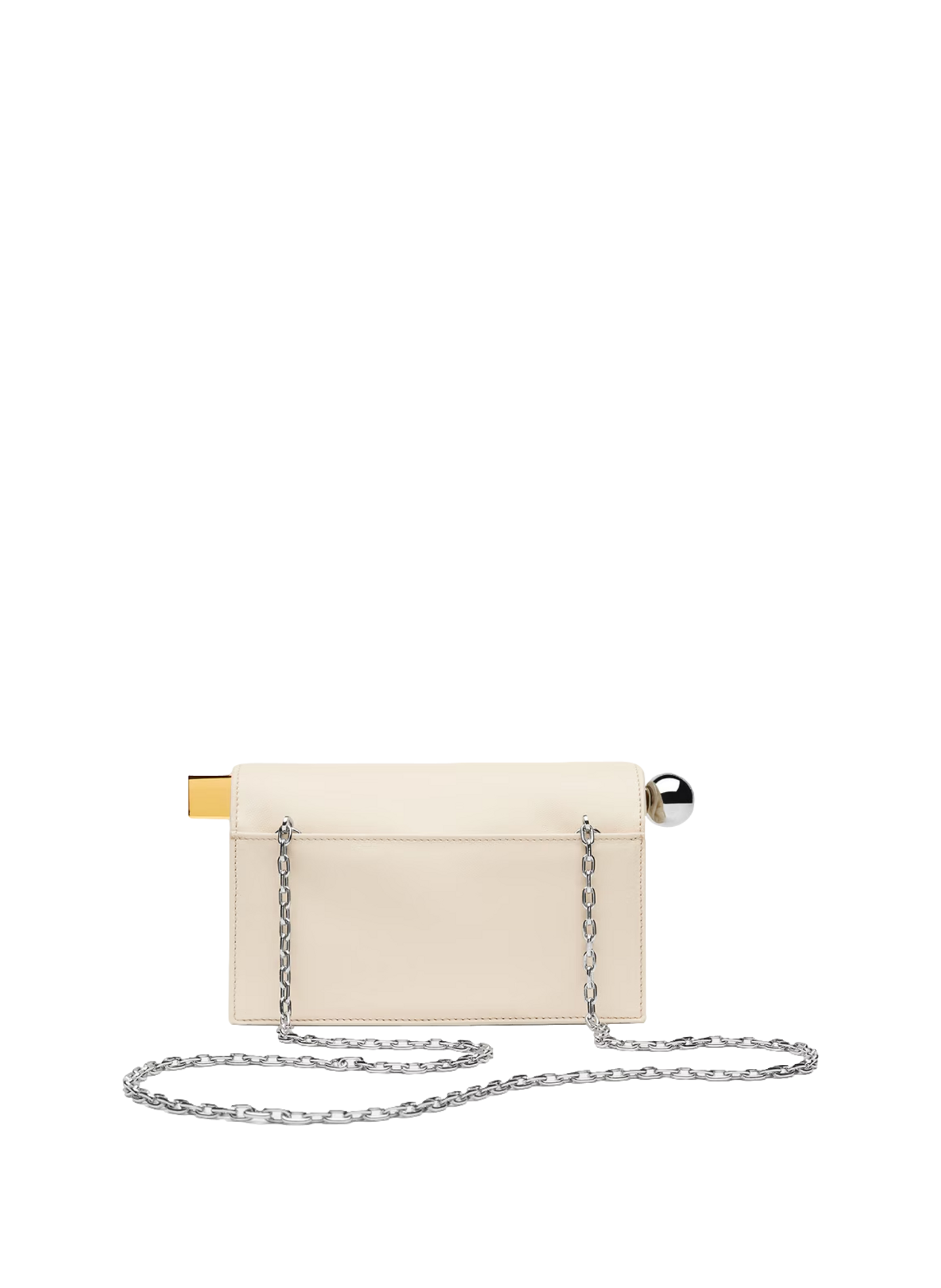 La petite pochette Rond Carré de piel de cordero JACQUEMUS Blanco