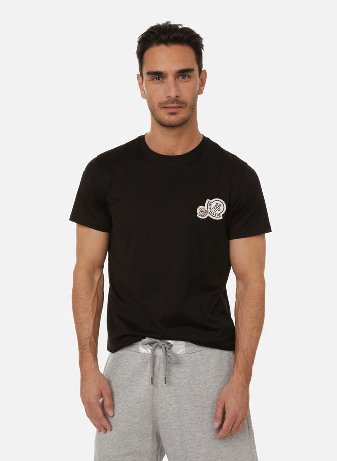 MONCLER Baumwoll-T-Shirt mit Rundhalsausschnitt
