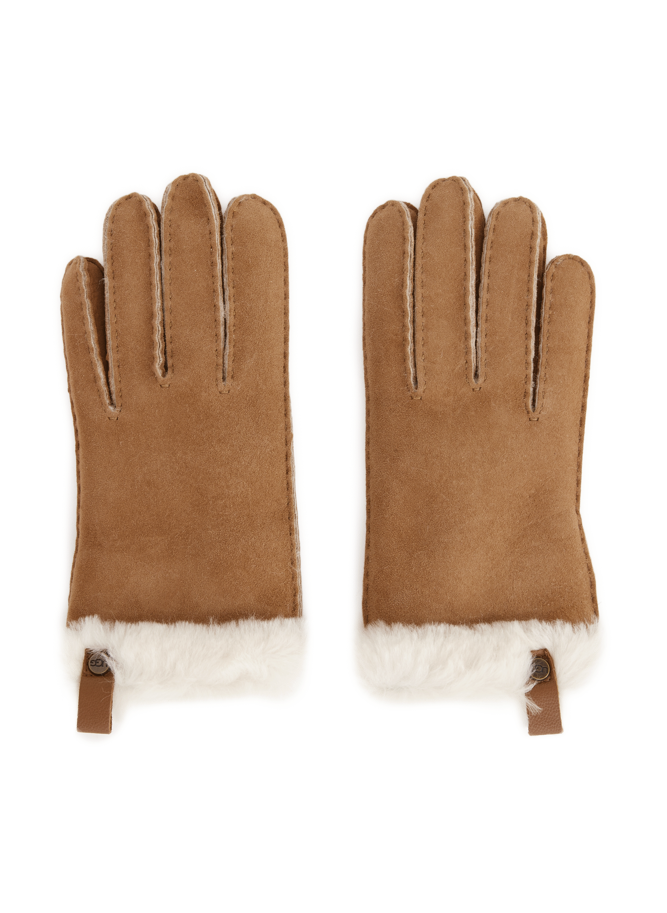 Gants brodé en cuir