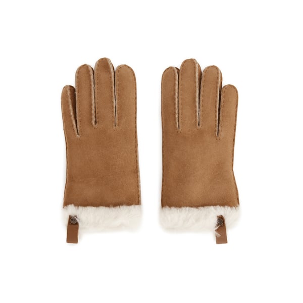 Gants brodé en cuir