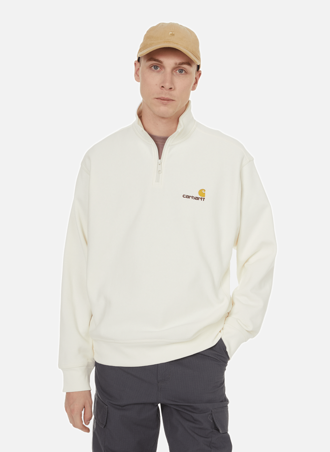 Sweatshirt zippé en coton CARHARTT WIP