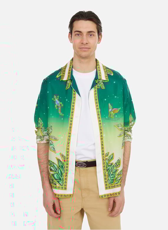 CHEMISE IMPRIMeE EN SOIE CASABLANCA PARIS pour HOMME Printemps
