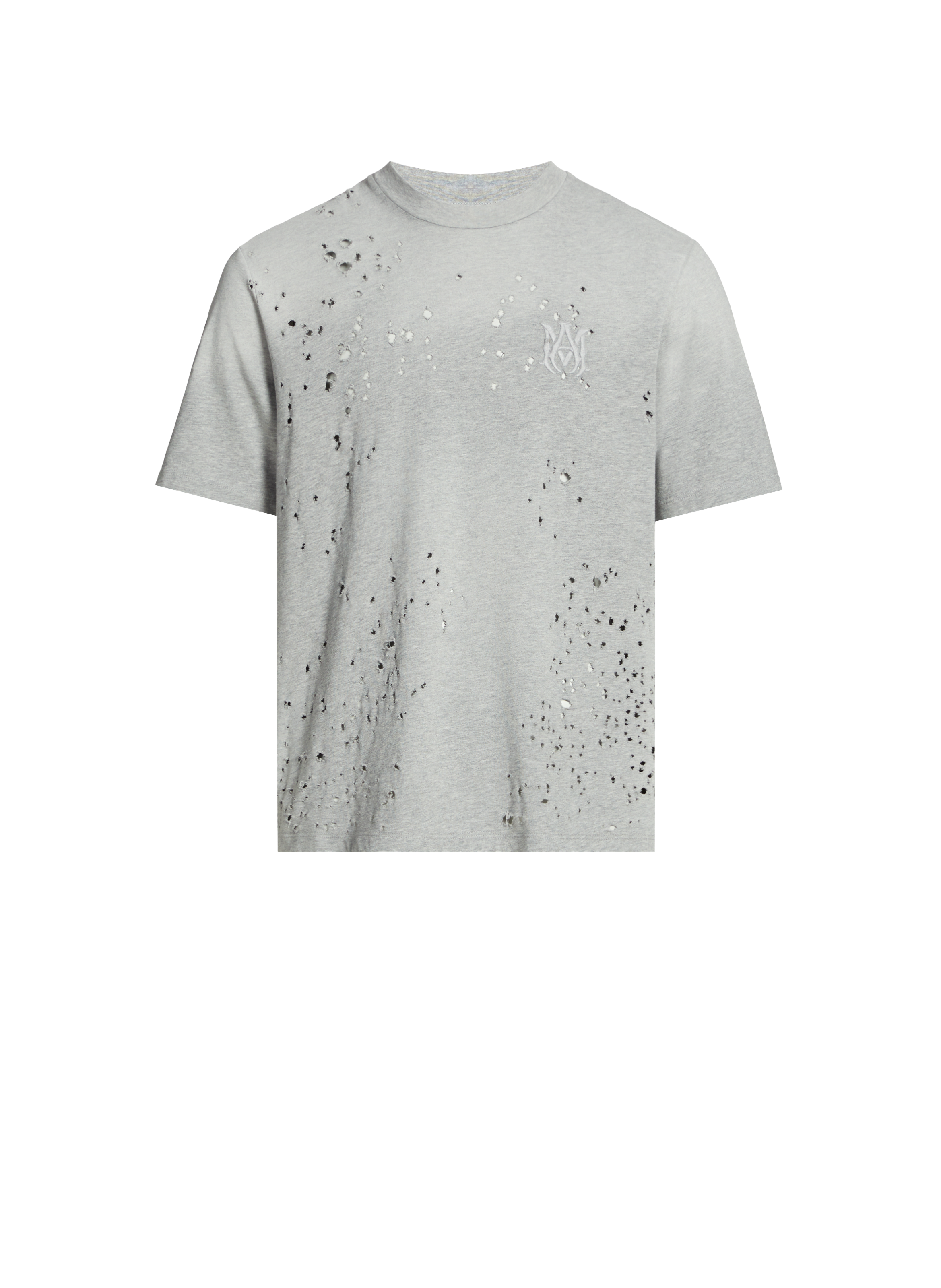 T-shirt effet destroy AMIRI Gris