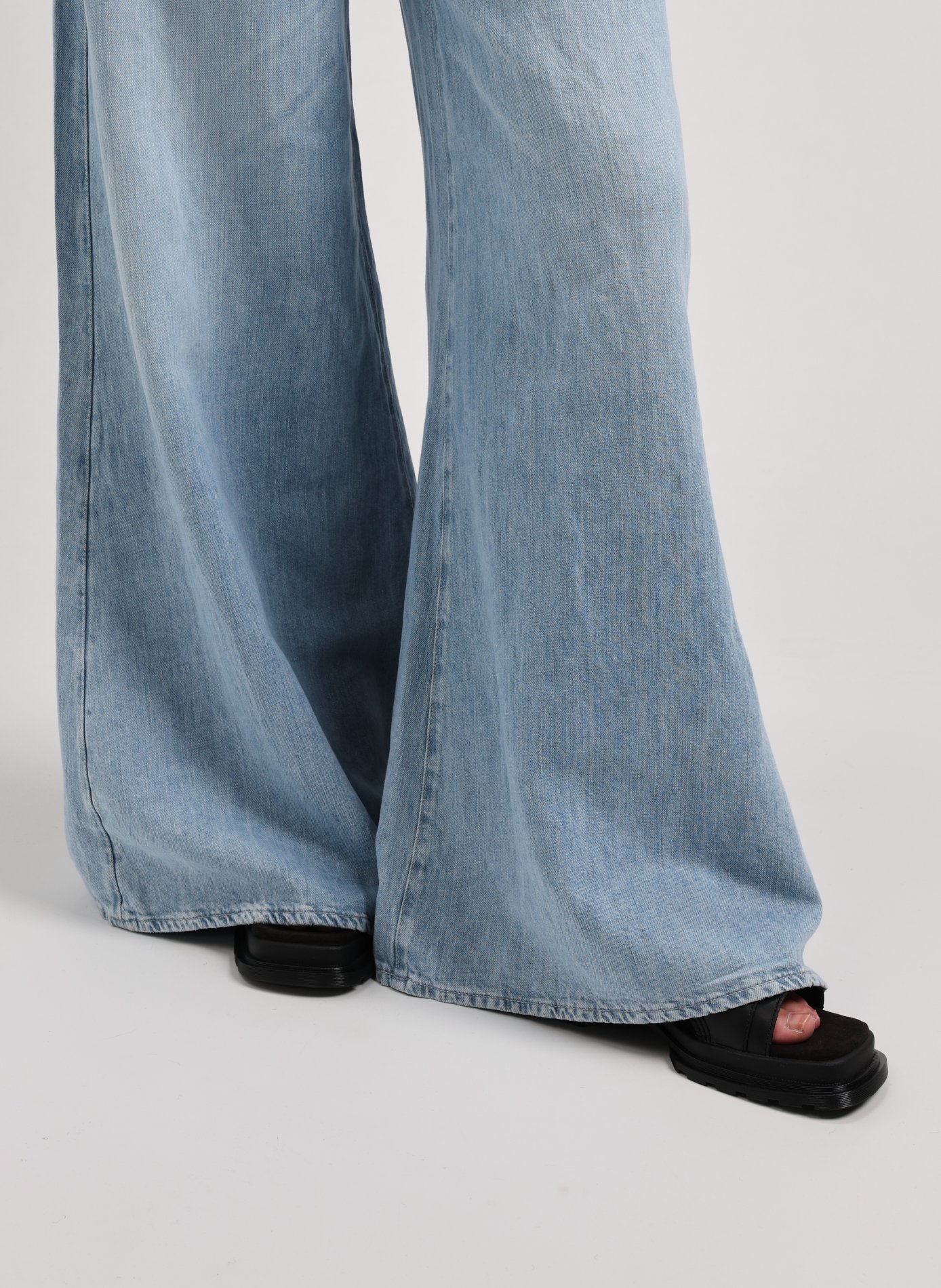 Loose-fit cotton and linen jeans  7 FOR ALL MANKIND Blue
