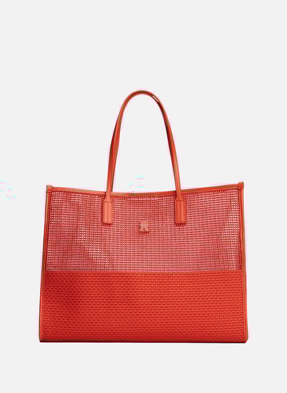 Sac cabas City tissé Gris by TOMMY HILFIGER TOMMY HILFIGER Sac cabas City tissé Gris
