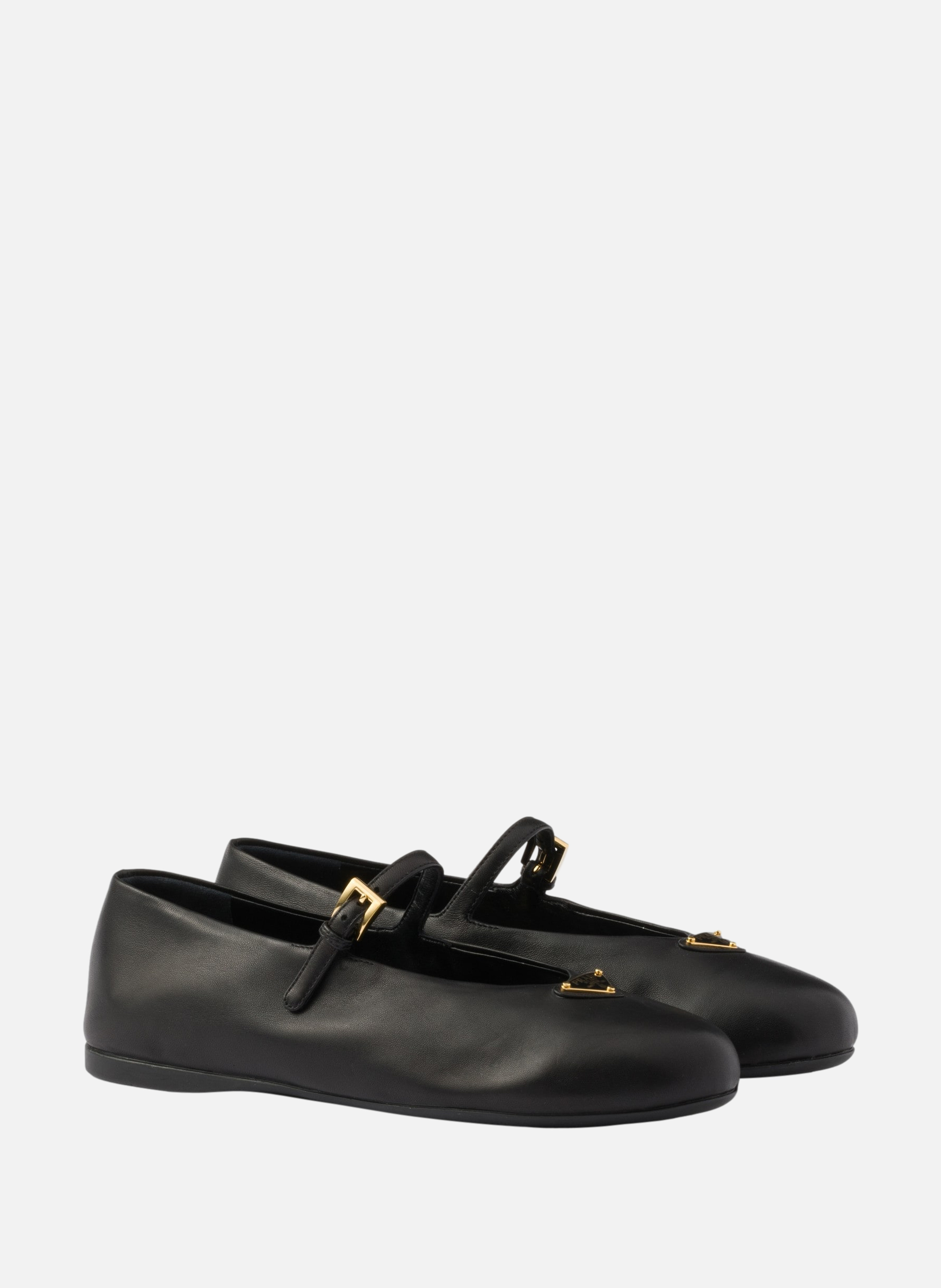 Ballerines en cuir nappa PRADA Noir