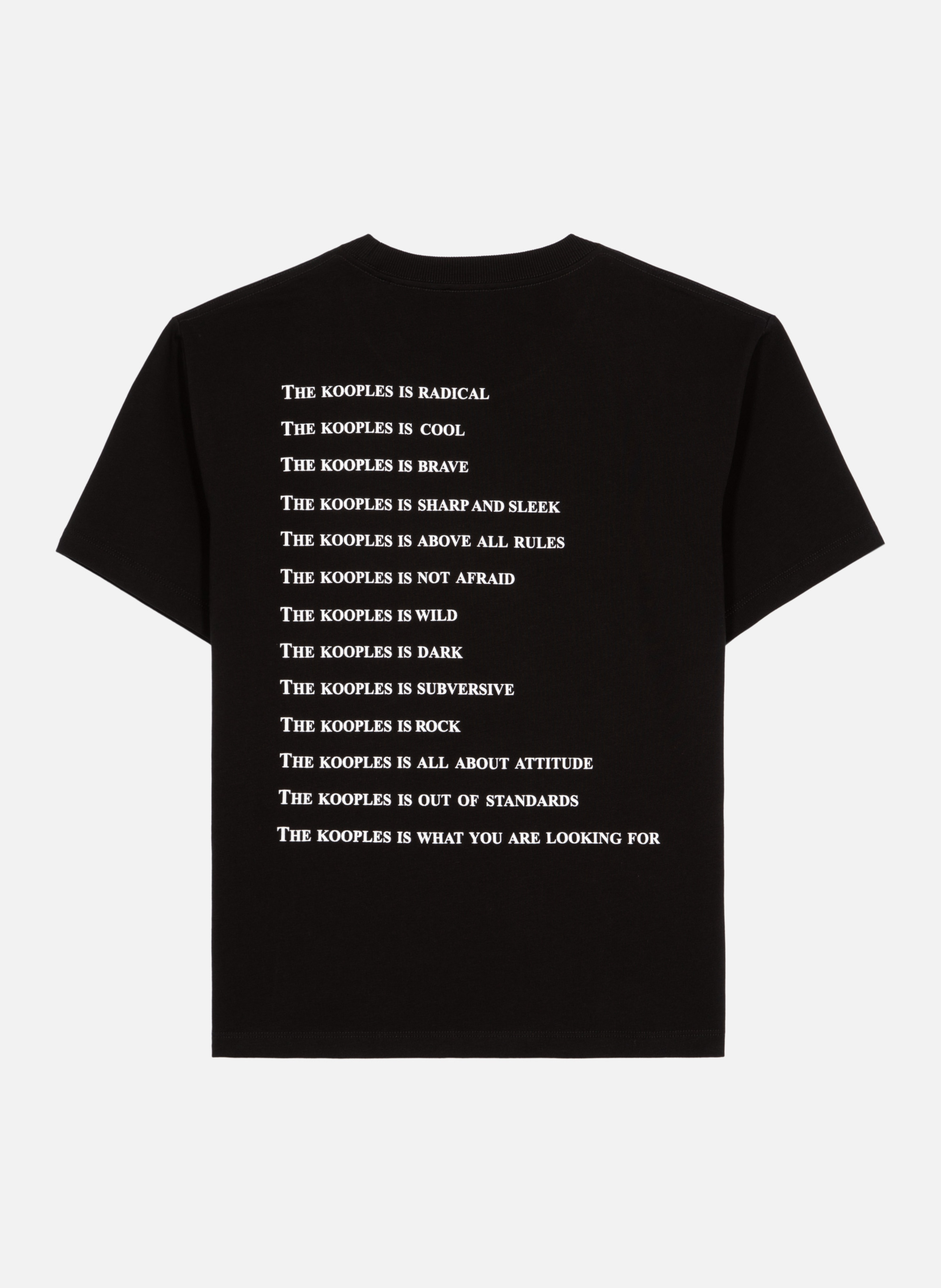 T-shirt what is à strass THE KOOPLES Noir