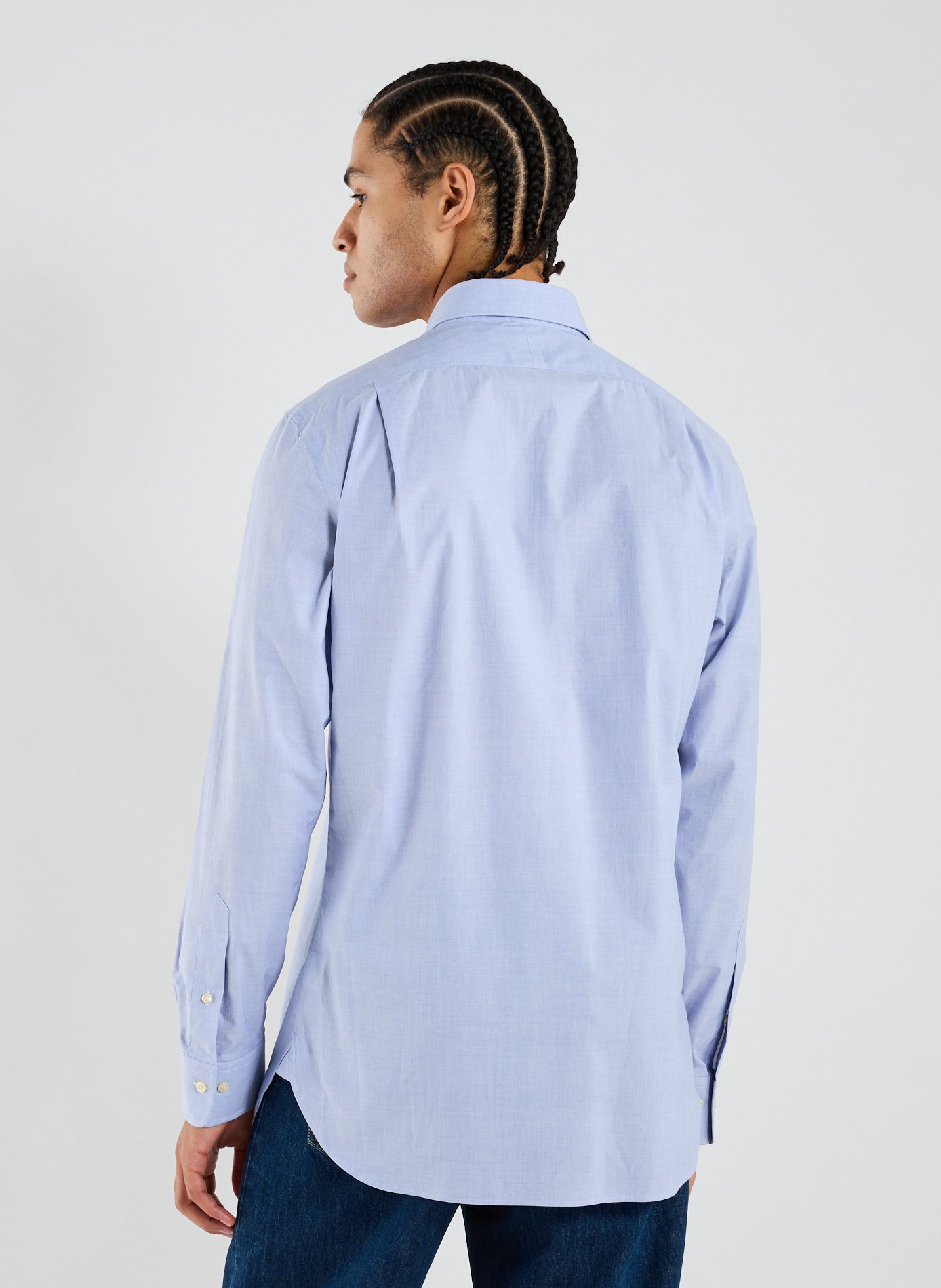 Slim-fit cotton shirt POLO RALPH LAUREN Blue