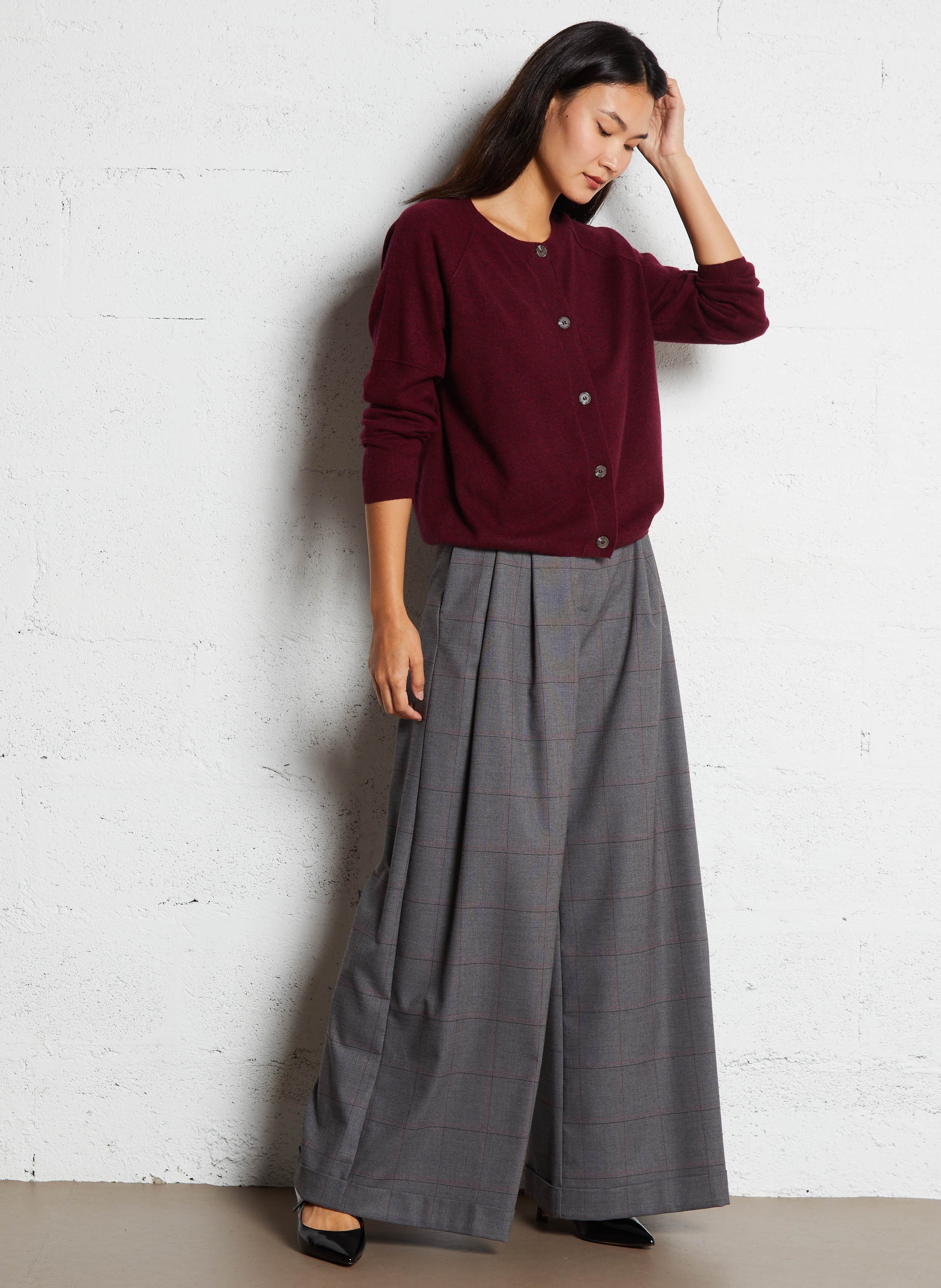 Escarpins à petits talons en cuir n°722 RIVECOUR Noir