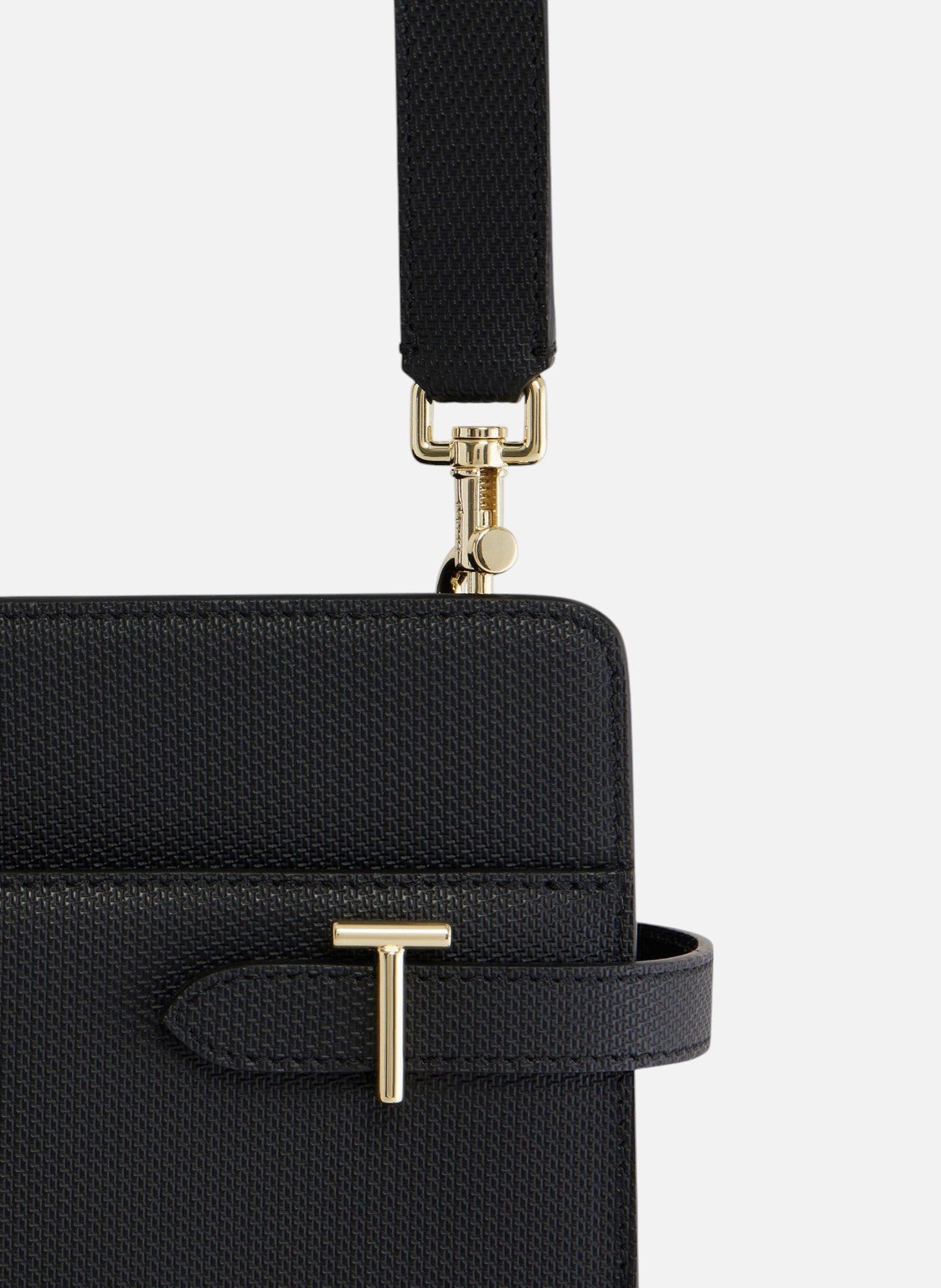 Porte document 15" emilie en cuir signature t LE TANNEUR Noir