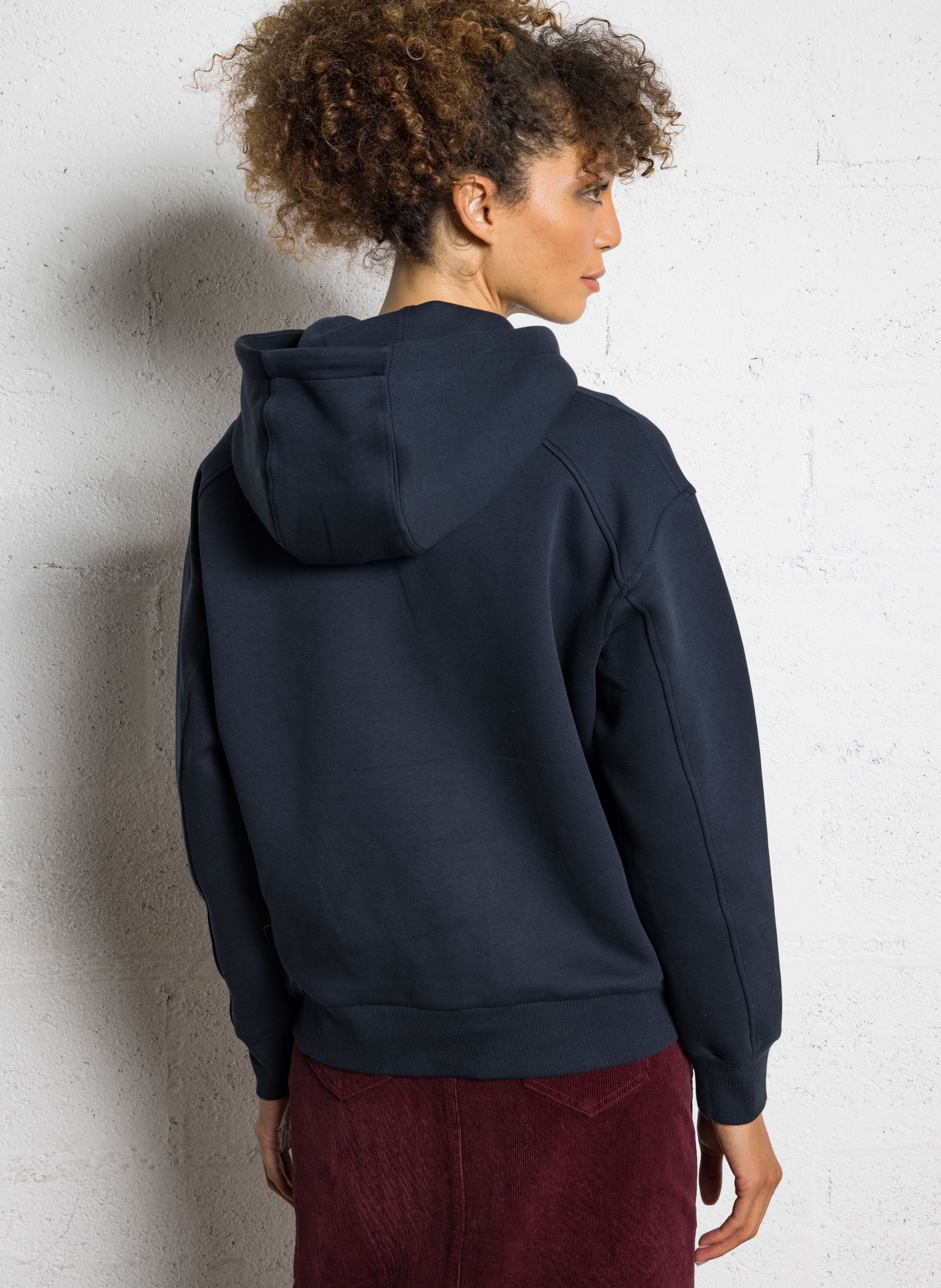 Sweat col rond en coton mélangé gael/le MAISON 123 Bleu