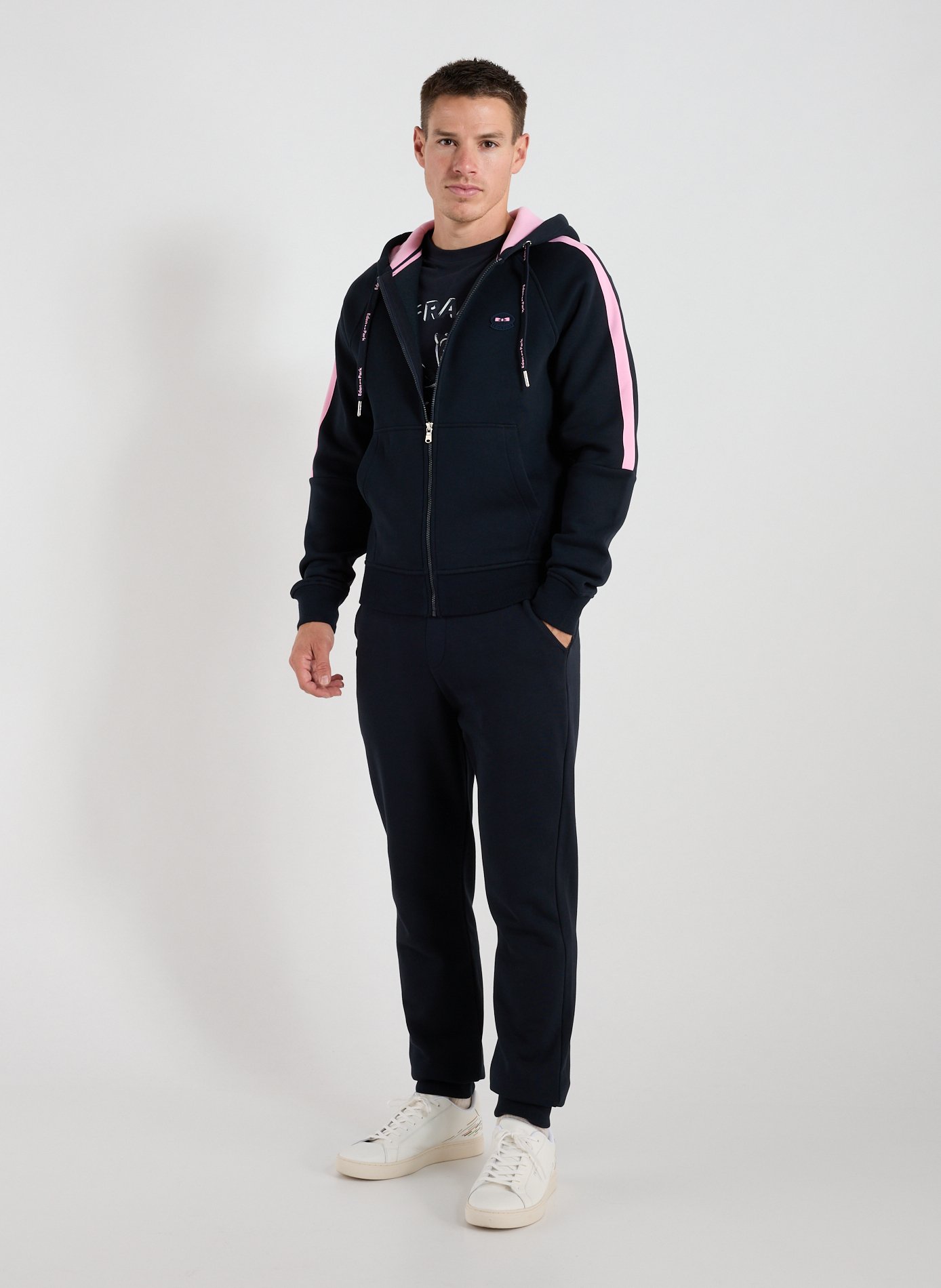 Straight-leg cotton joggers EDEN PARK Blue