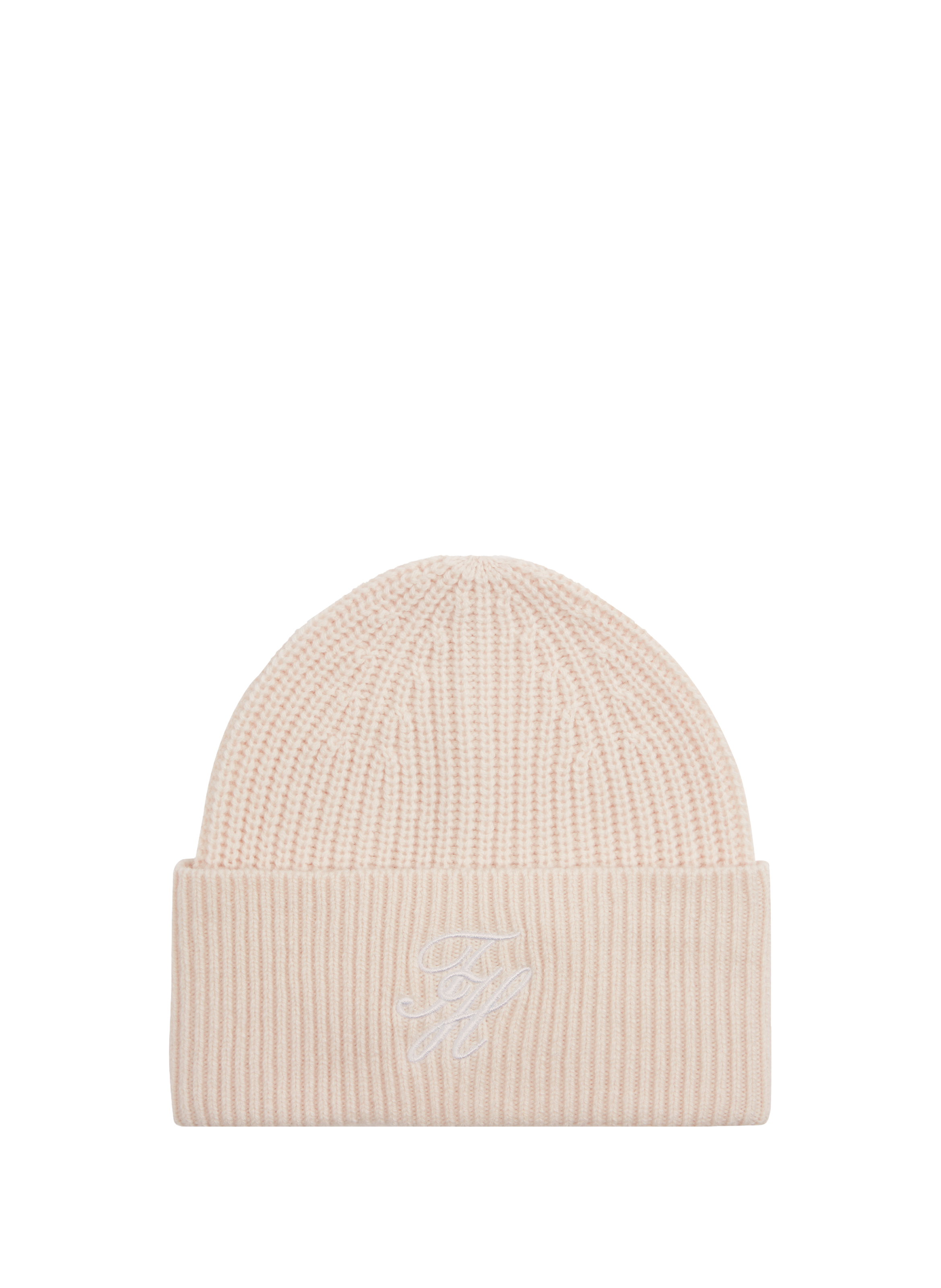 Bonnet en laine côtelée TOMMY HILFIGER Beige