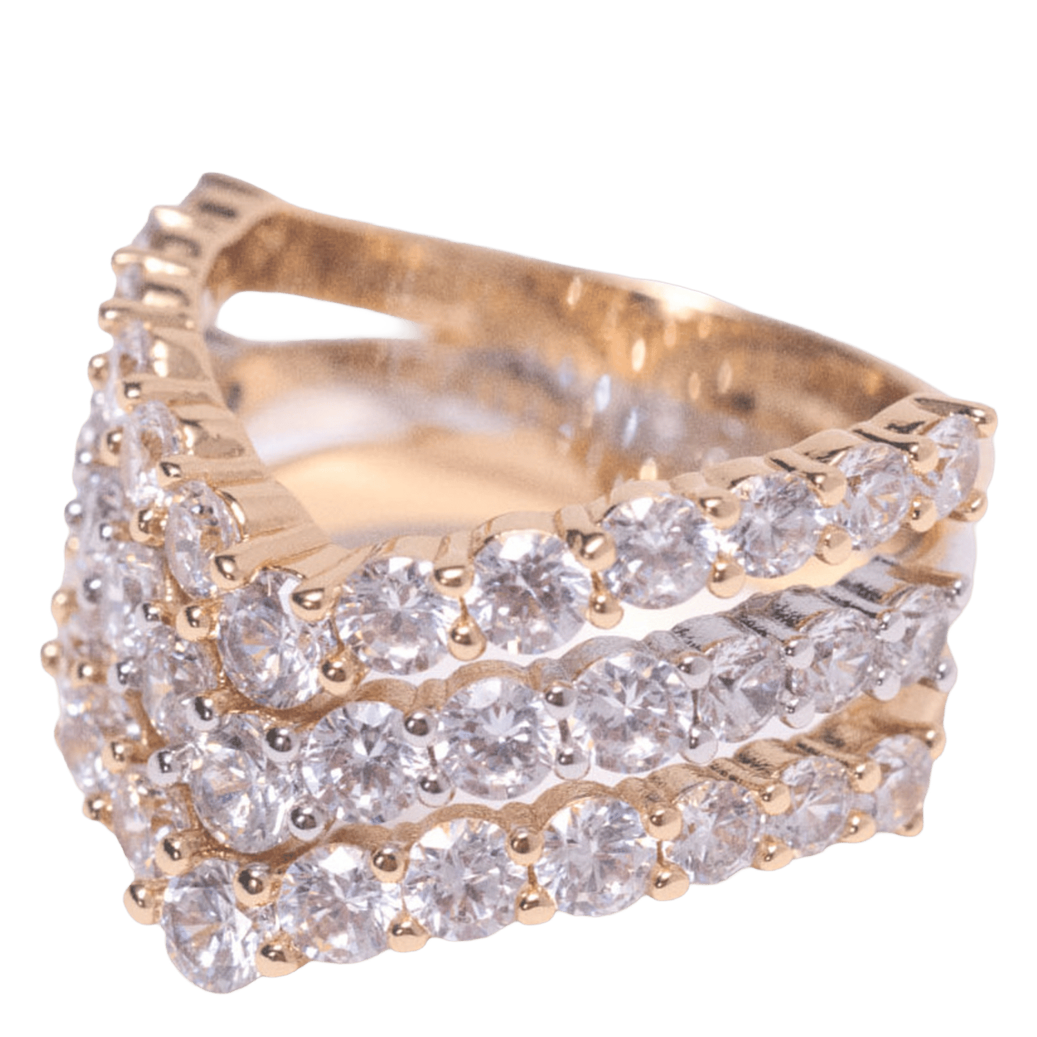 Bague avec pierre MAJE Doré