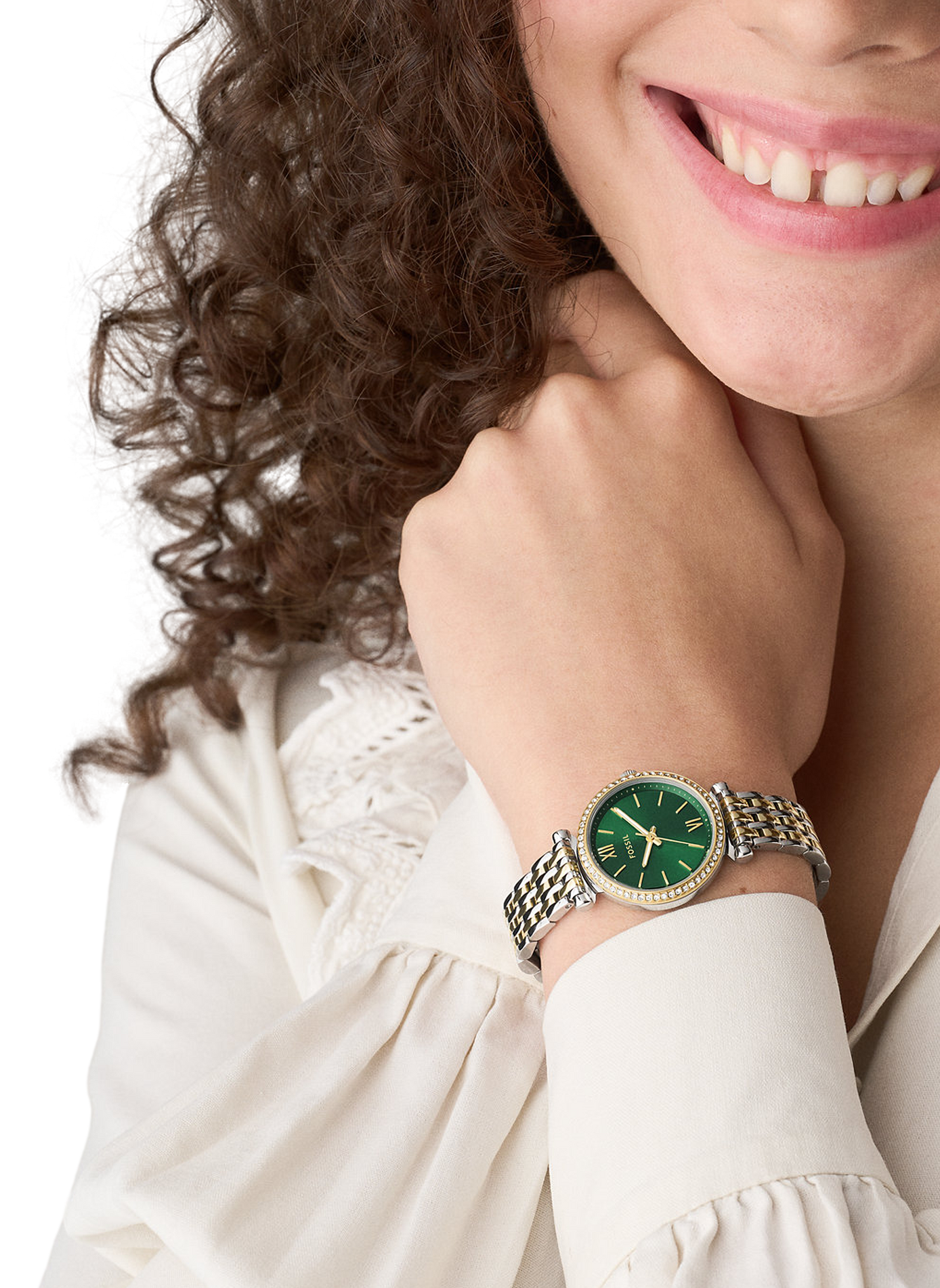 Montre quartz en acier FOSSIL Vert
