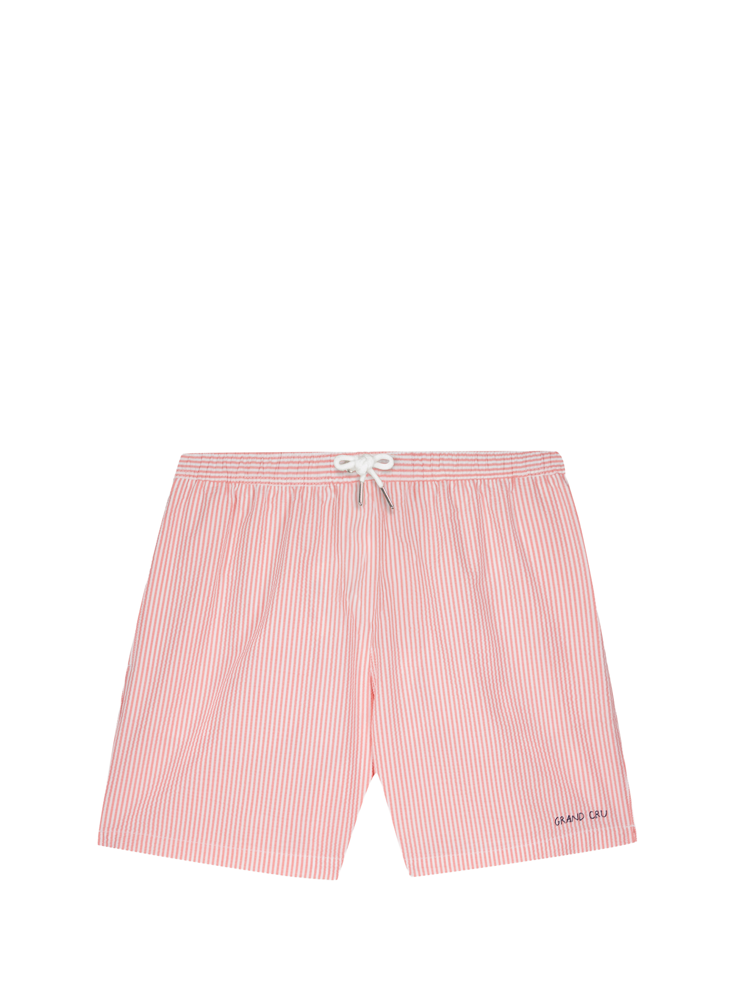 Striped swim shorts Grand Cru with embroidered logo MAISON LABICHE Red