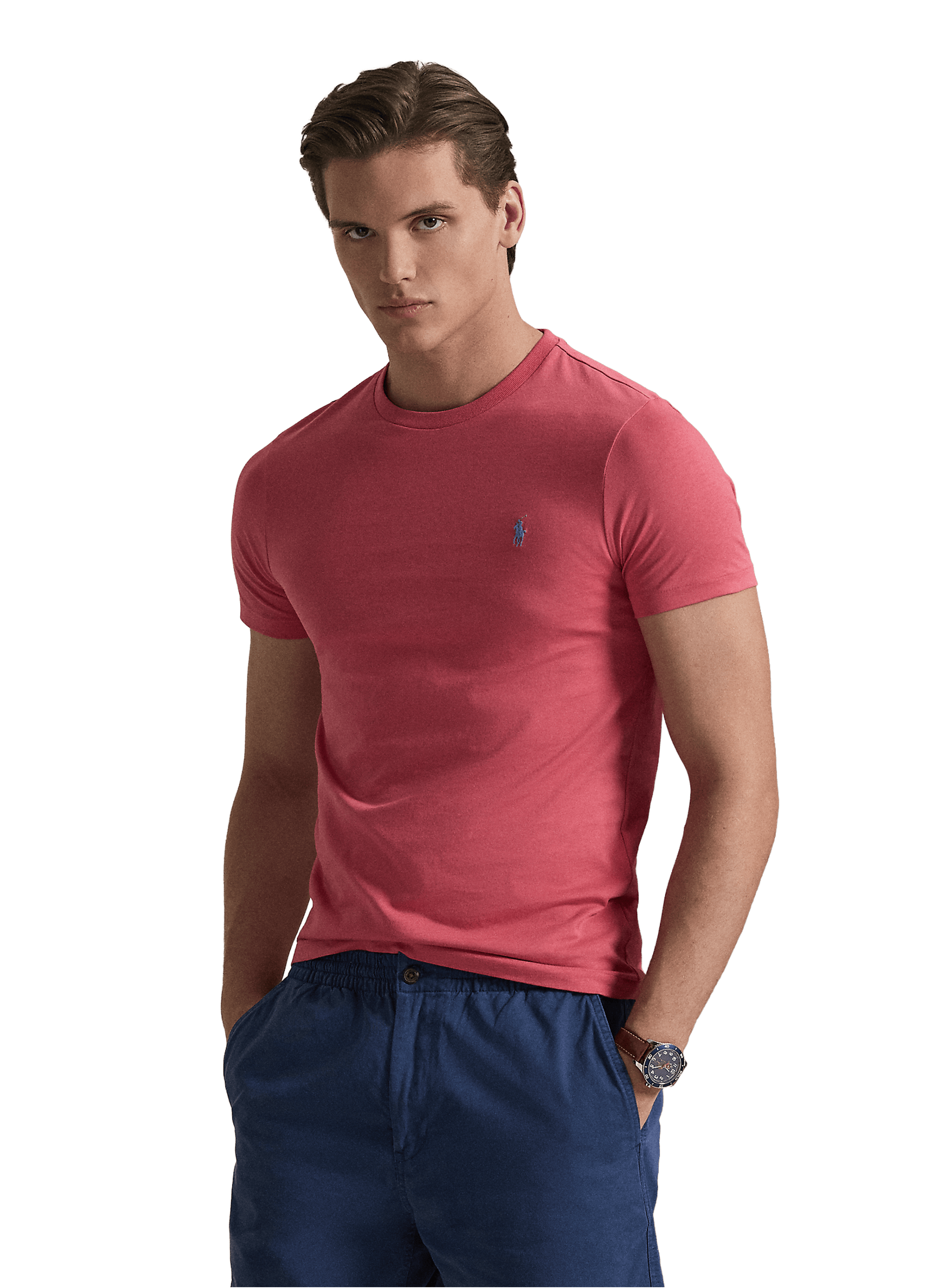 Cotton round-neck T-shirt POLO RALPH LAUREN Red